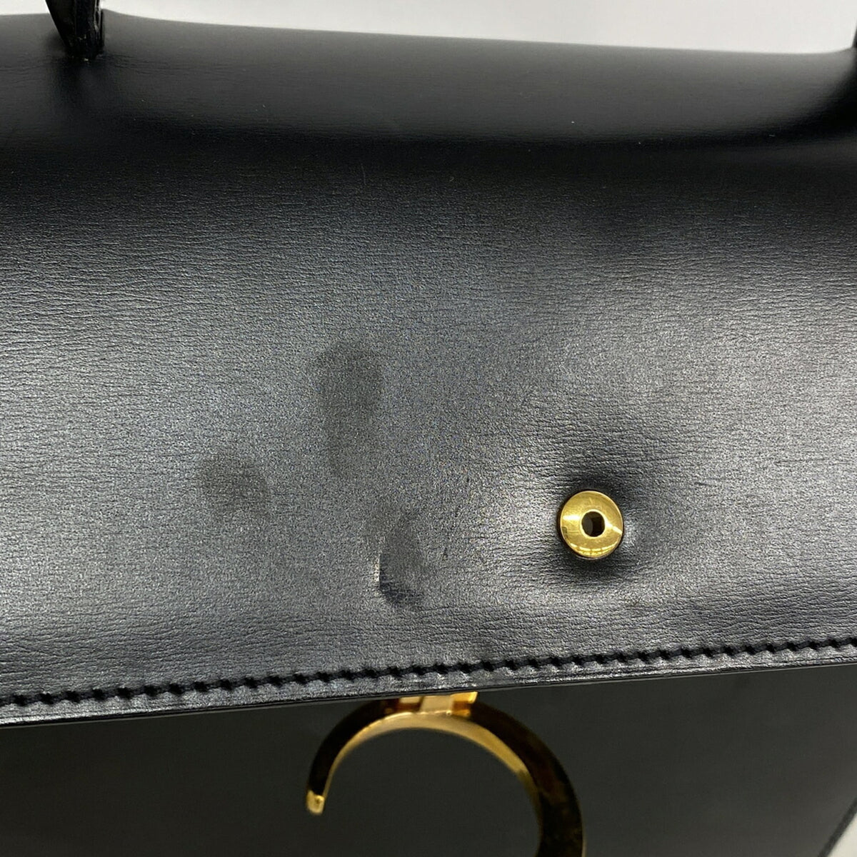Cartier Black Leather Handbag (Pre-Owned)