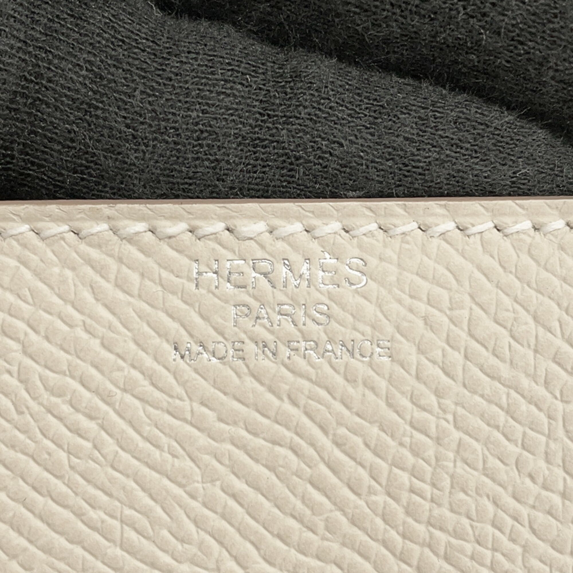 Hermes White Epsom Leather Handbag (Pre-Owned)