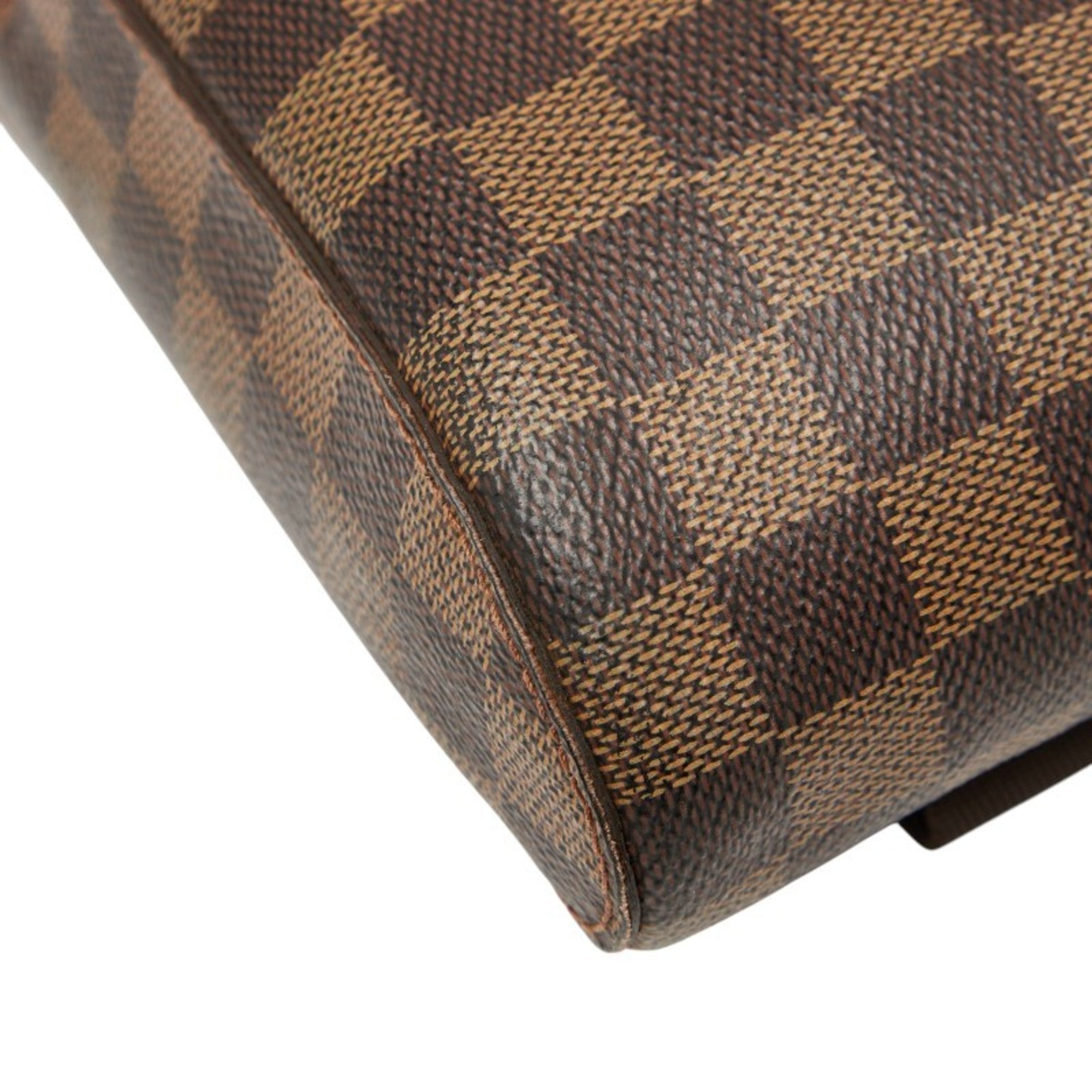Louis Vuitton Damier Brown Pvc Leather Shoulder Bag Sling Bag (Pre-Owned)