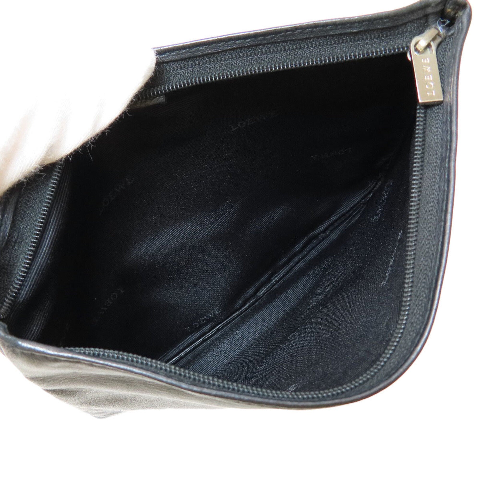 Loewe Black Leather Pouch (Pre-Owned)