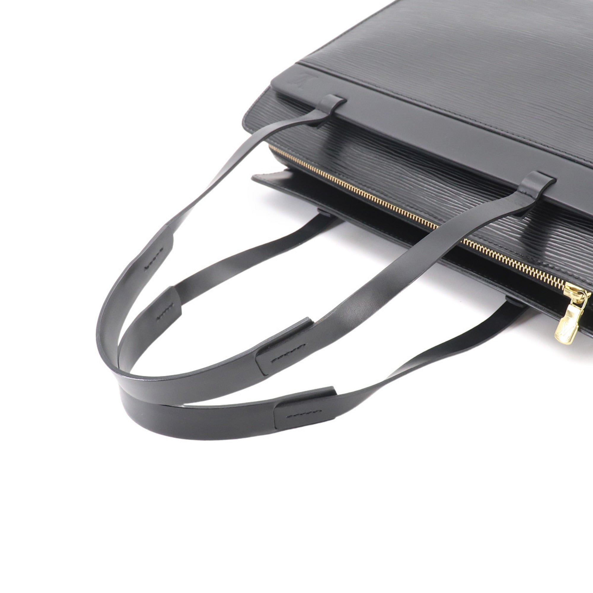 Louis Vuitton Black Noir Epi Leather Handbag Tote Bag (Pre-Owned)