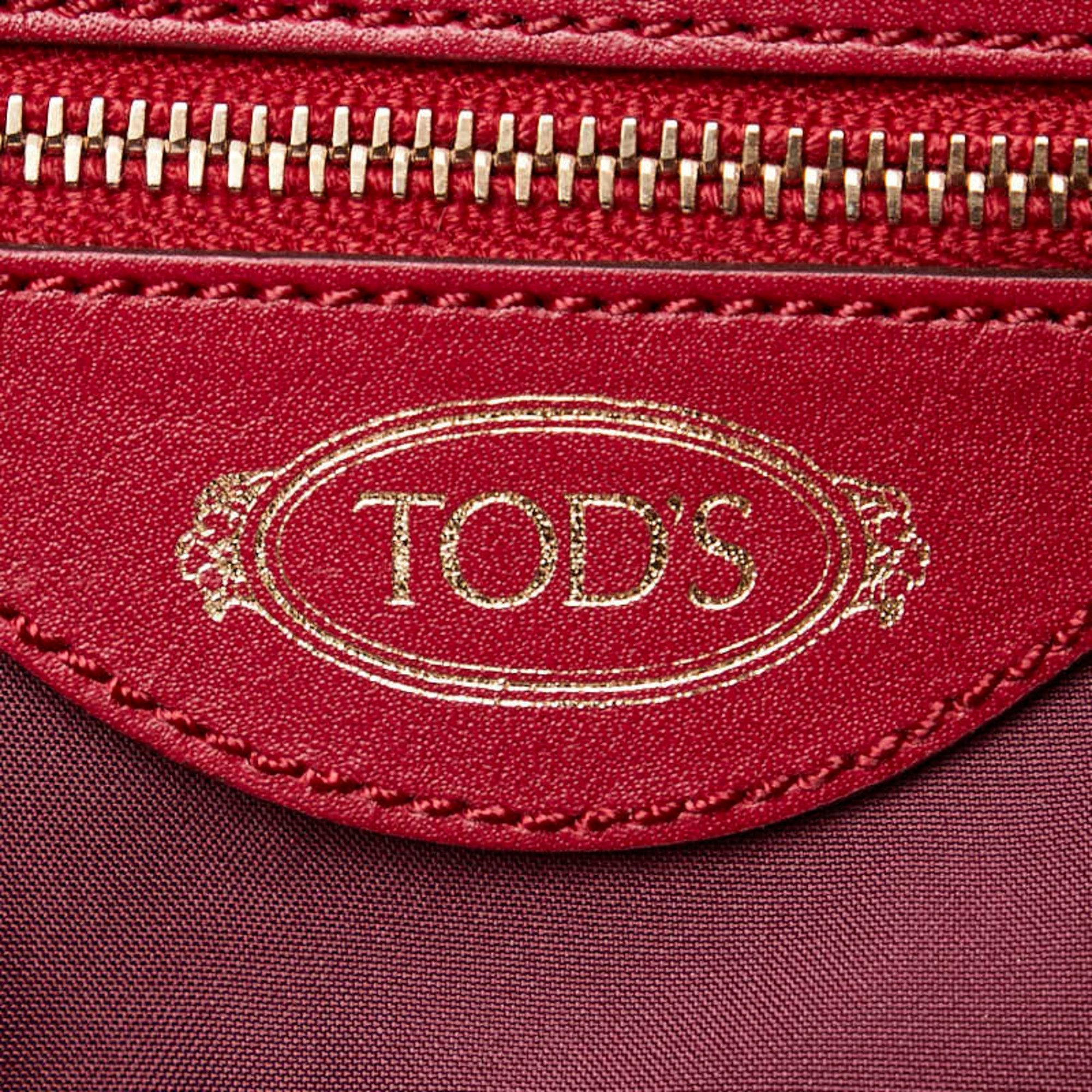 Tod's Pink Leather Tote Bag (Pre-Owned)