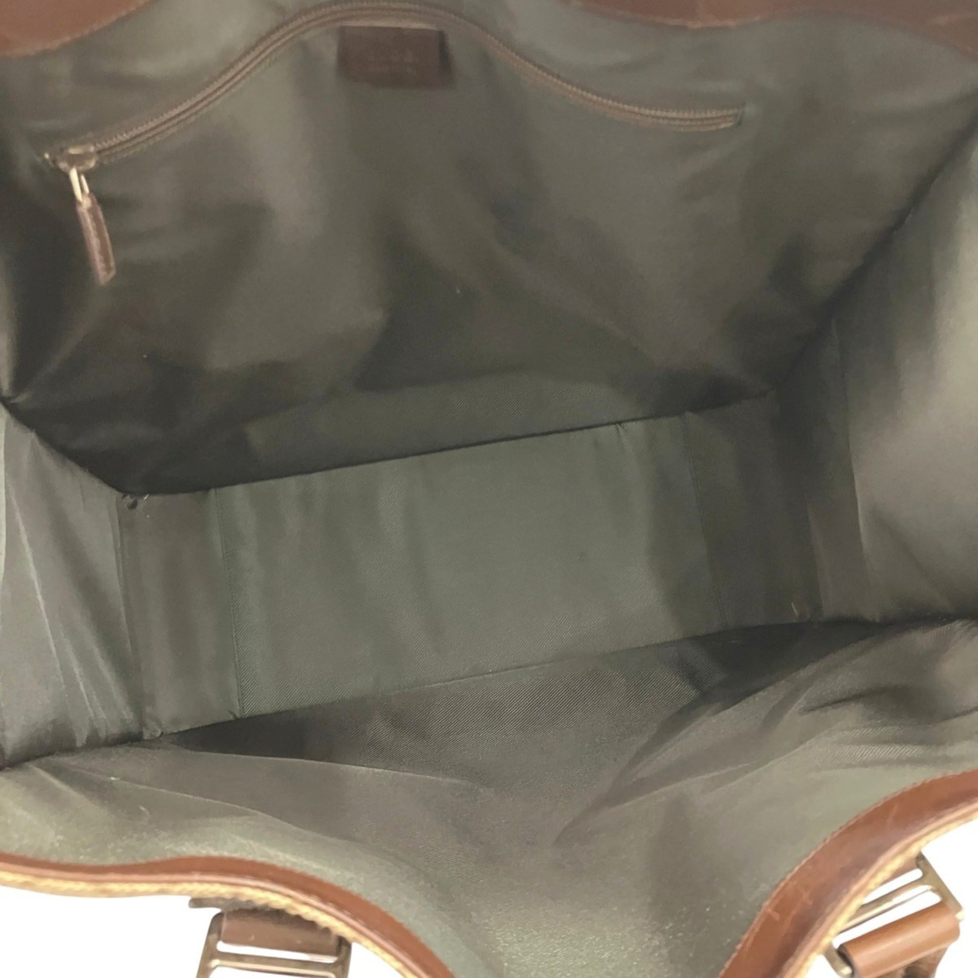 Gucci Brown Pvc Leather Tote Bag (Pre-Owned)
