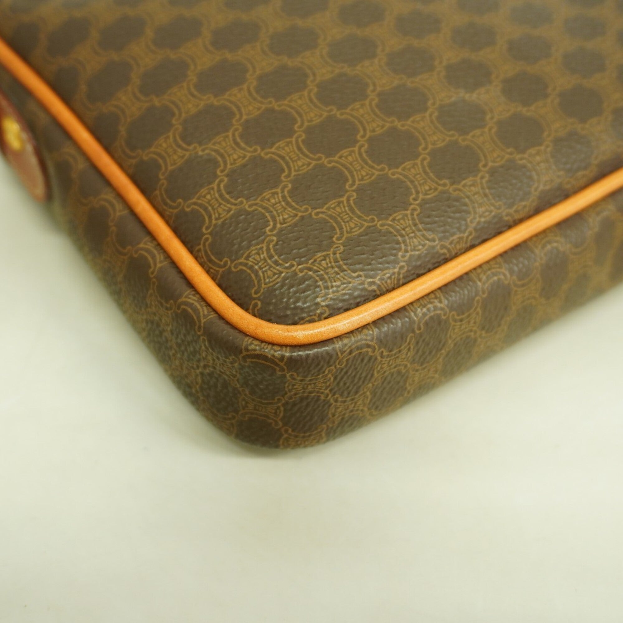 Celine Brown Pvc Clutch Bag (Pre-Owned)