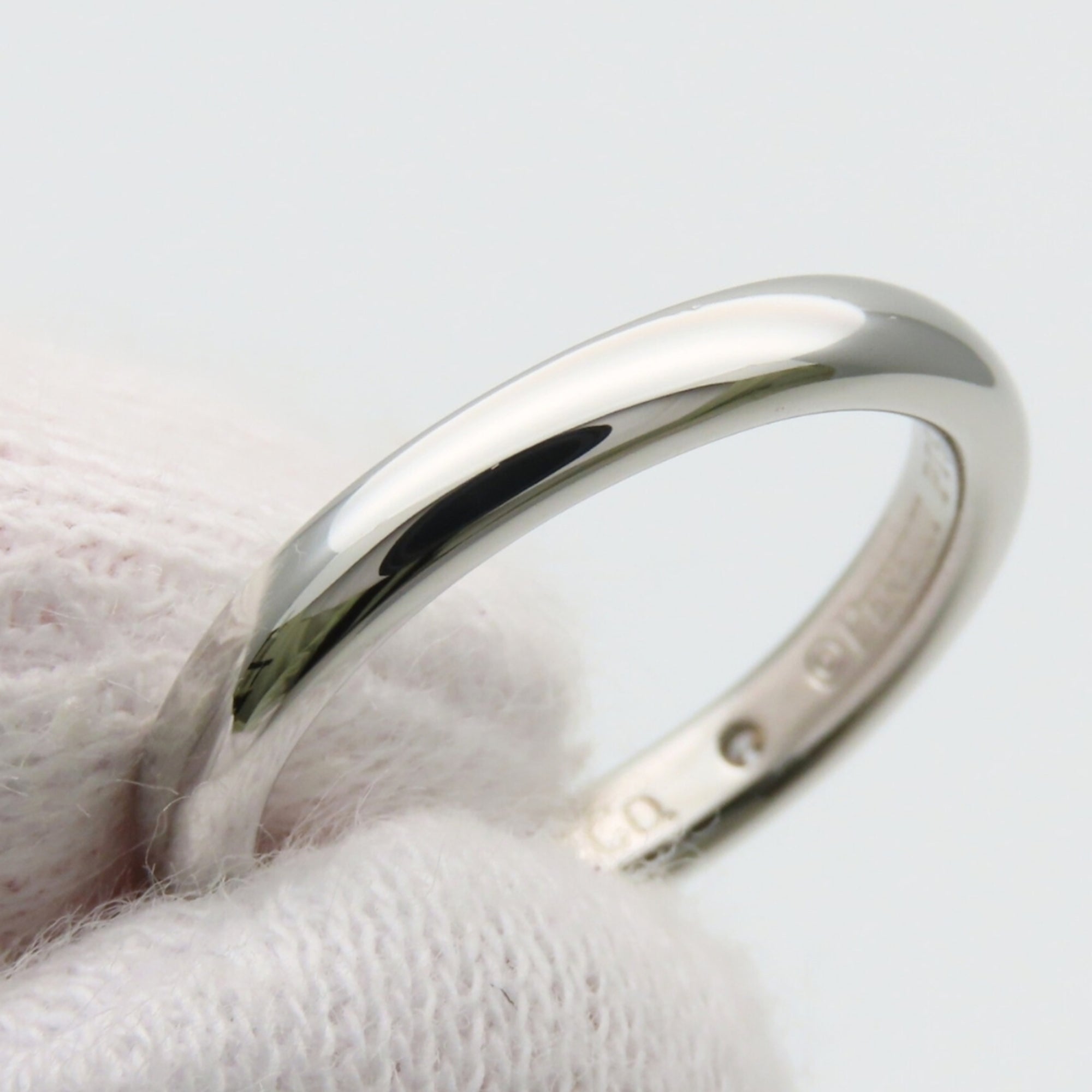 Tiffany Platinum Platinum 950 Band Ring (Pre-Owned)