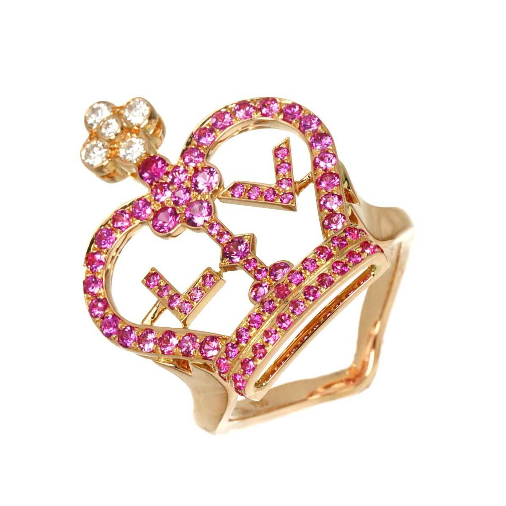 Louis Vuitton Pink Gold (18K) Band Ring (Pre-Owned)