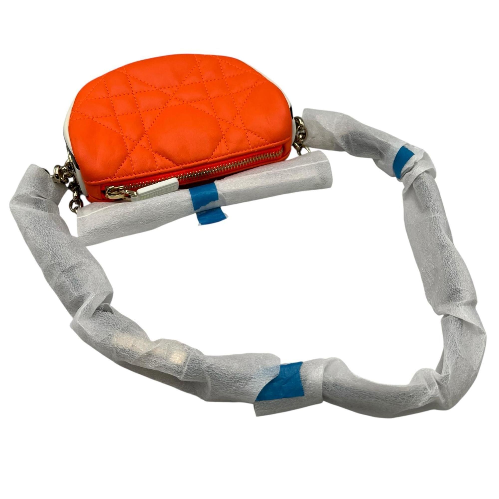 Christian Dior Orange Leather Shoulder Bag (Pre-Owned)