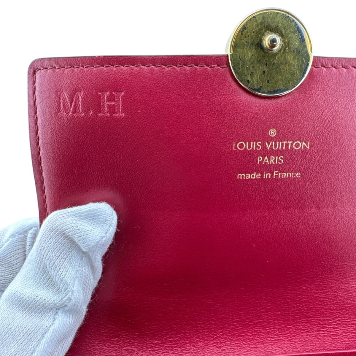 Louis Vuitton Brown Pink Monogram Leather Wallet (Bi-Fold) (Pre-Owned)