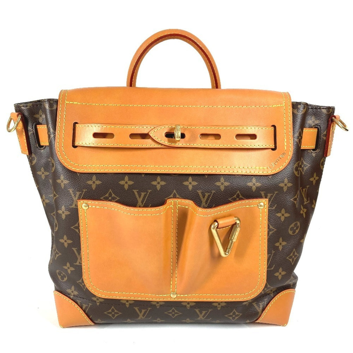Louis Vuitton Brown Monogram Monogram Backpack Handbag Shoulder Bag Tote Bag (Pre-Owned)