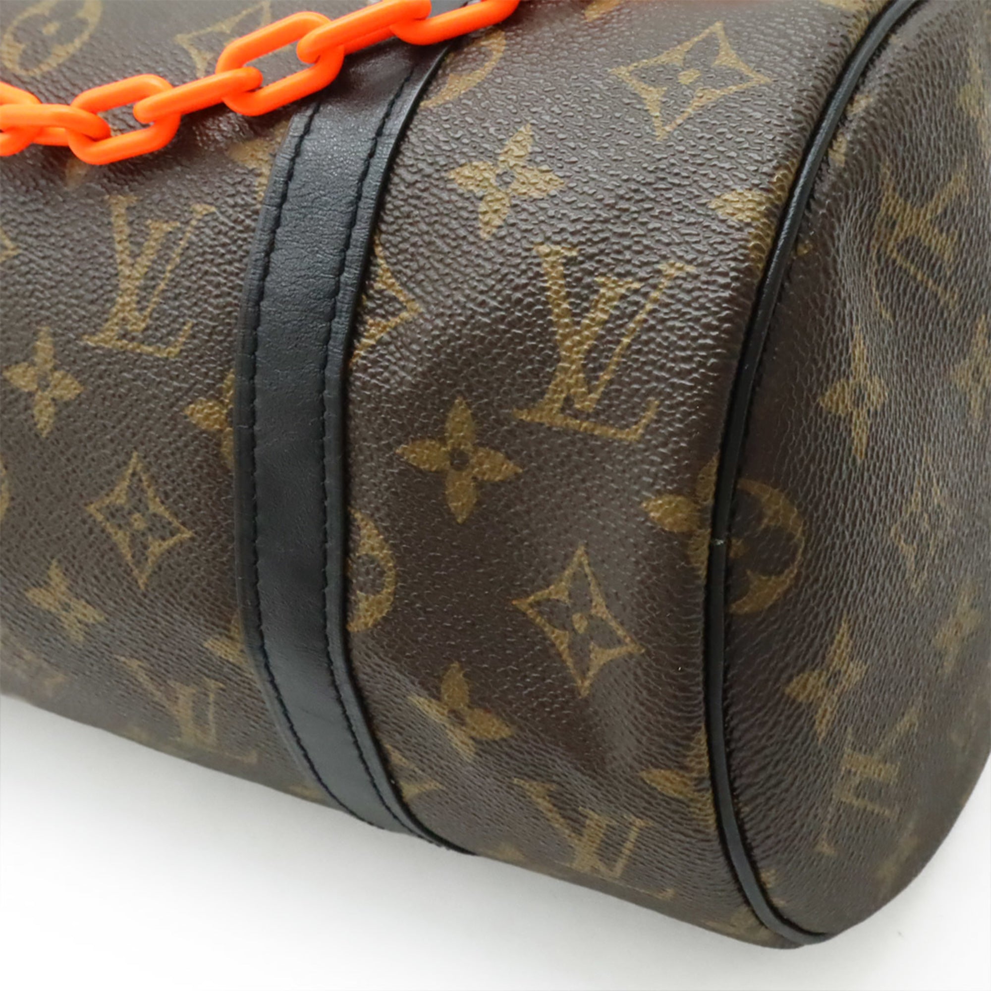 Louis Vuitton Black Brown Monogram Orange Monogram Shoulder Bag (Pre-Owned)