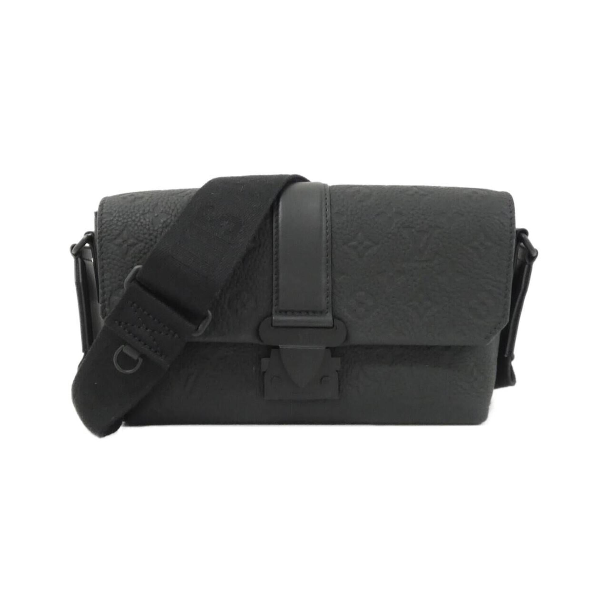 Louis Vuitton Black Leather Shoulder Bag (Pre-Owned)