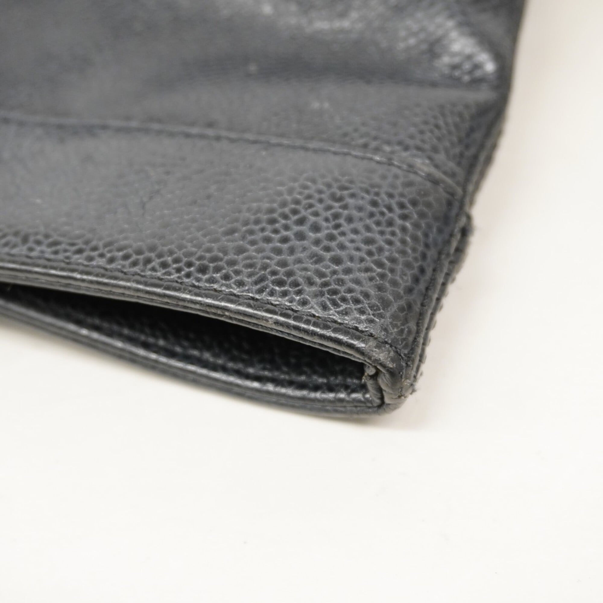Chanel Black Grained Calfskin Tote Bag (Pre-Owned)