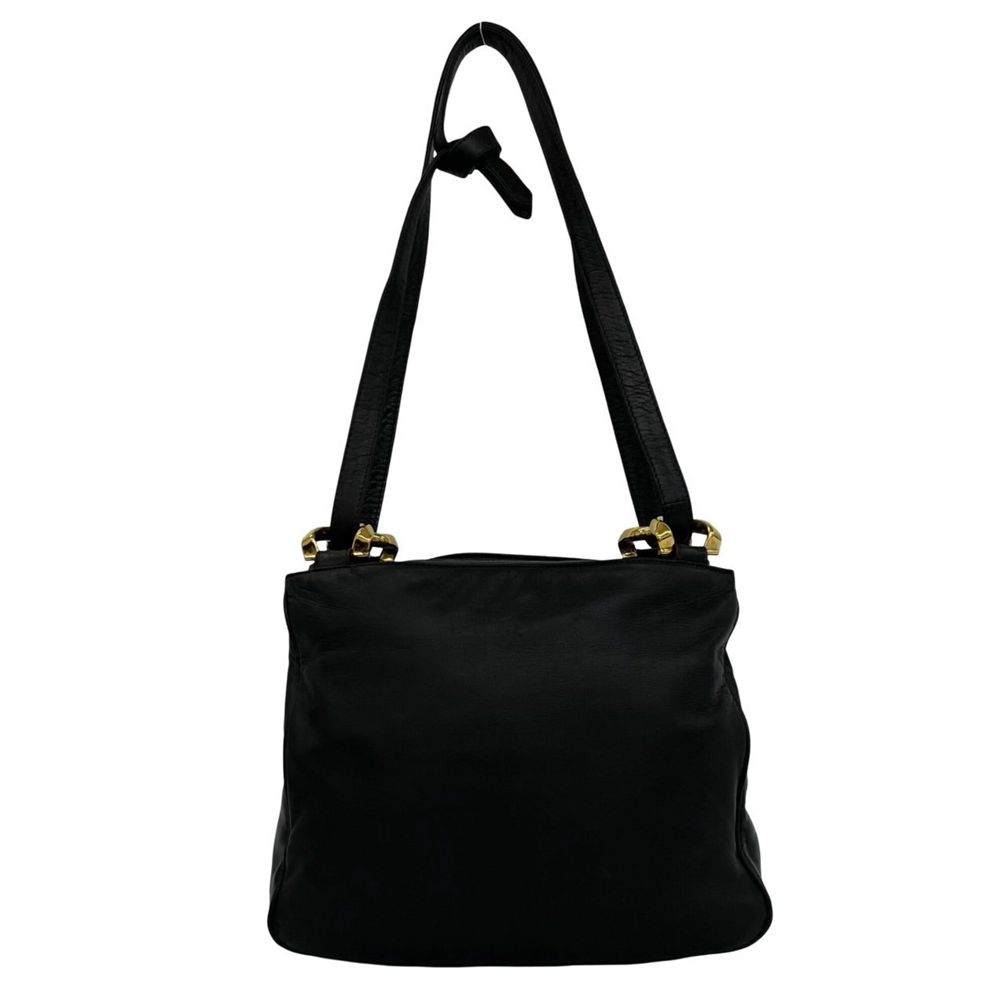 Loewe Black Leather Pochette Shoulder Bag Tote Bag (Pre-Owned)