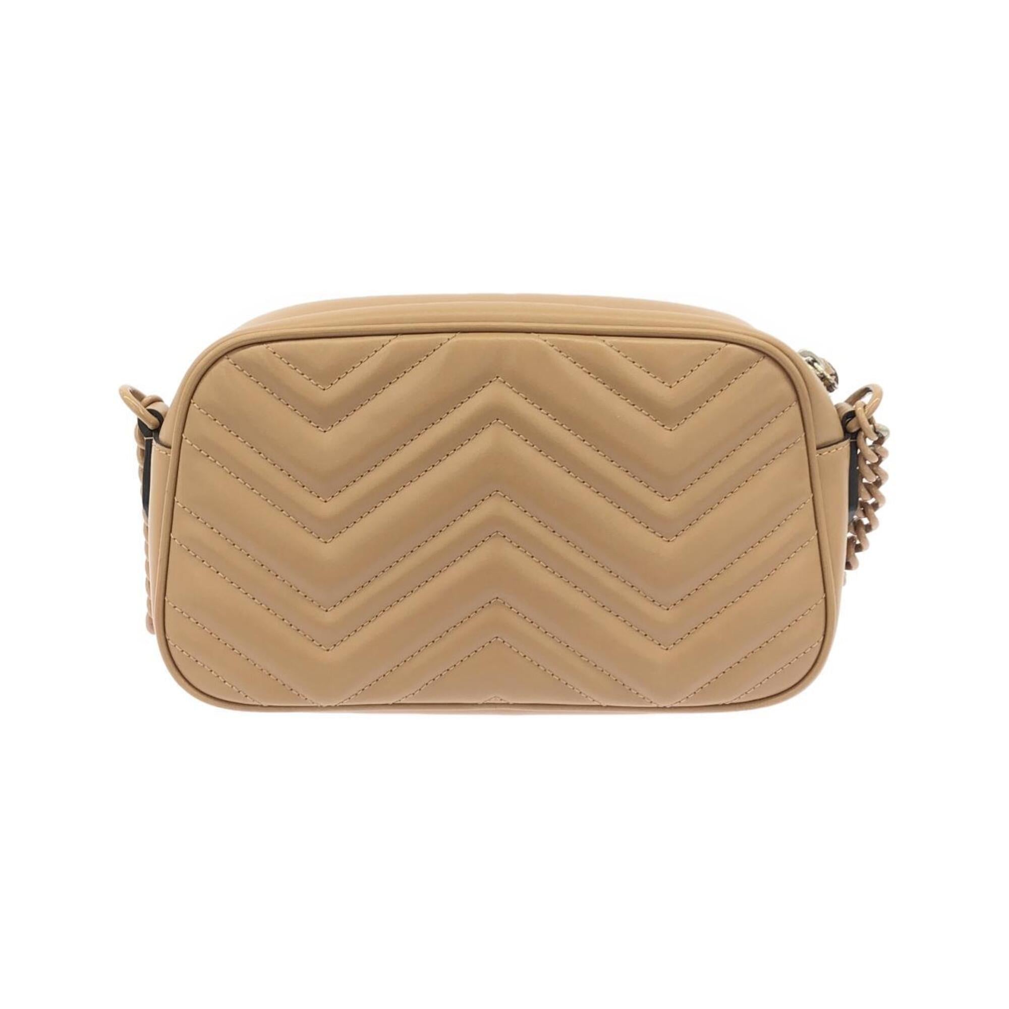 Gucci Beige Quilting Leather Shoulder Bag (Pre-Owned)