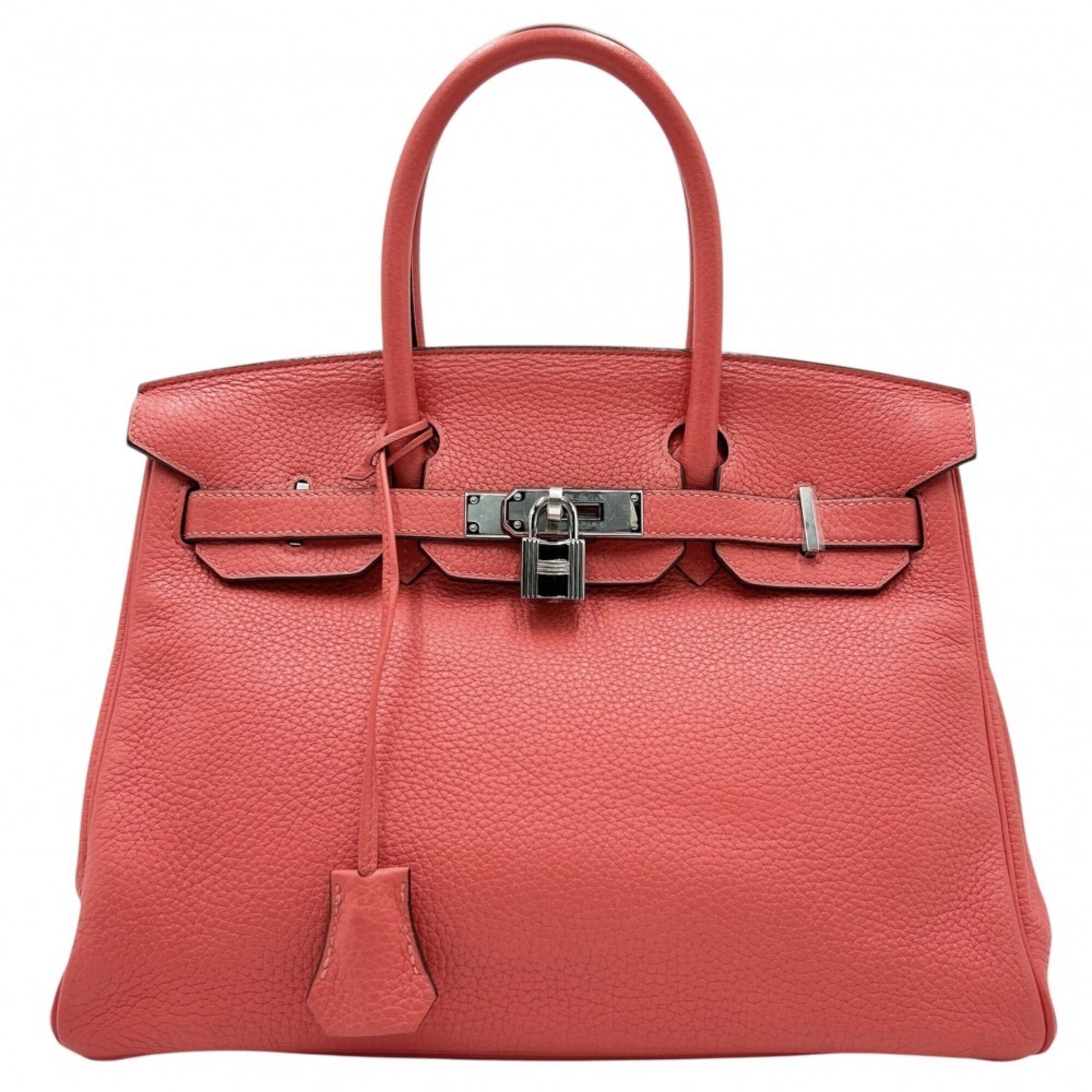 Hermes Pink Leather Handbag (Pre-Owned)