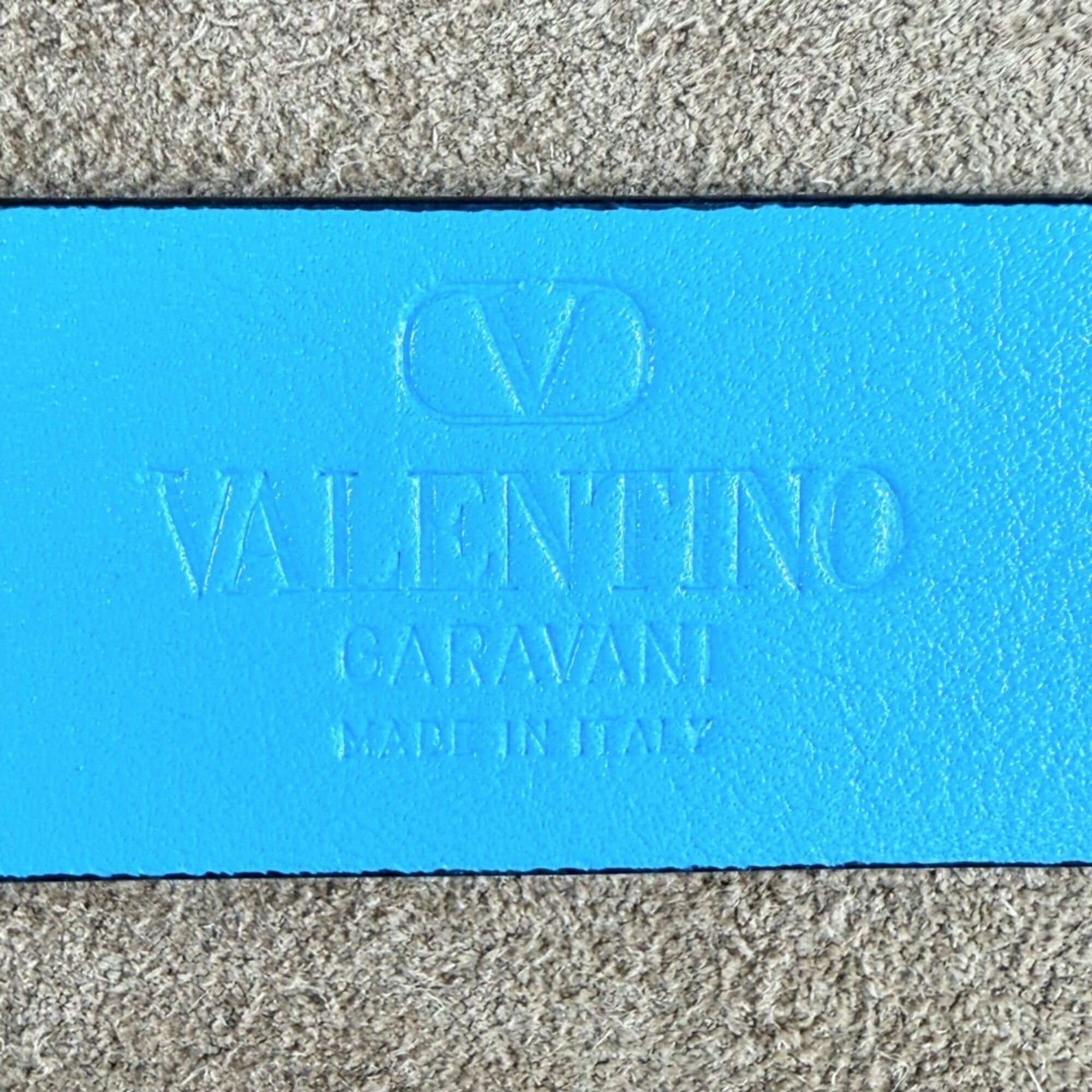Valentino Garavani Blue Leather Tote Bag (Pre-Owned)