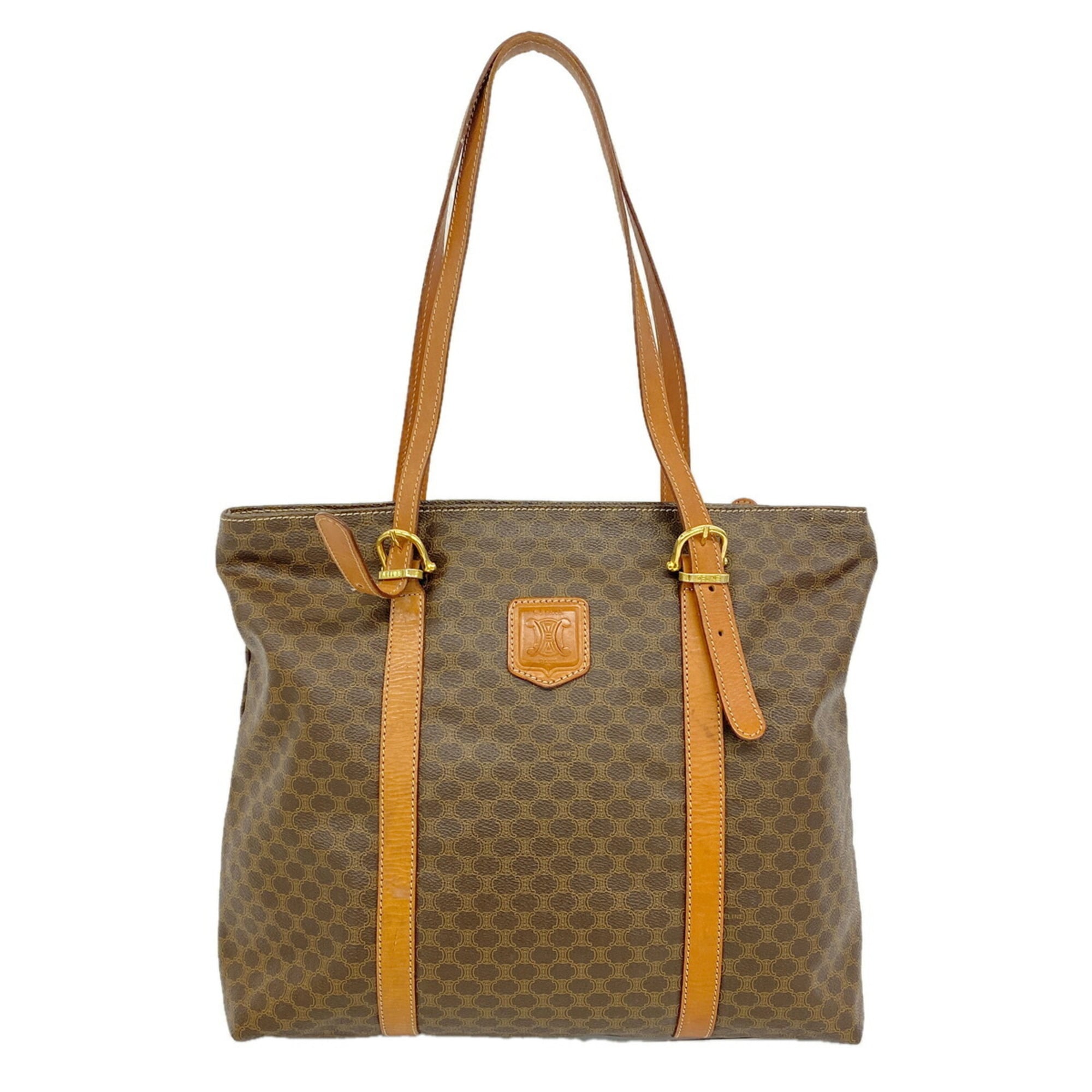 Celine Brown Pvc Tote Bag (Pre-Owned)