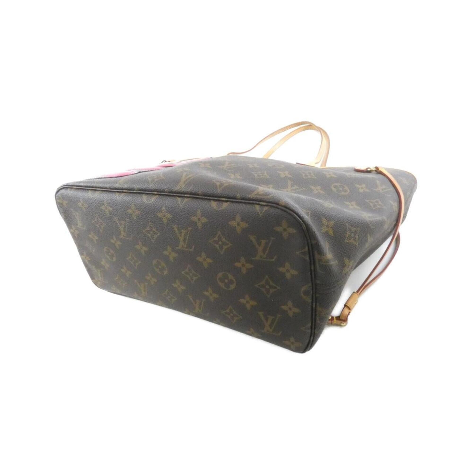 Louis Vuitton Marron Coated Canvas Handbag Pouch (Pre-Owned)