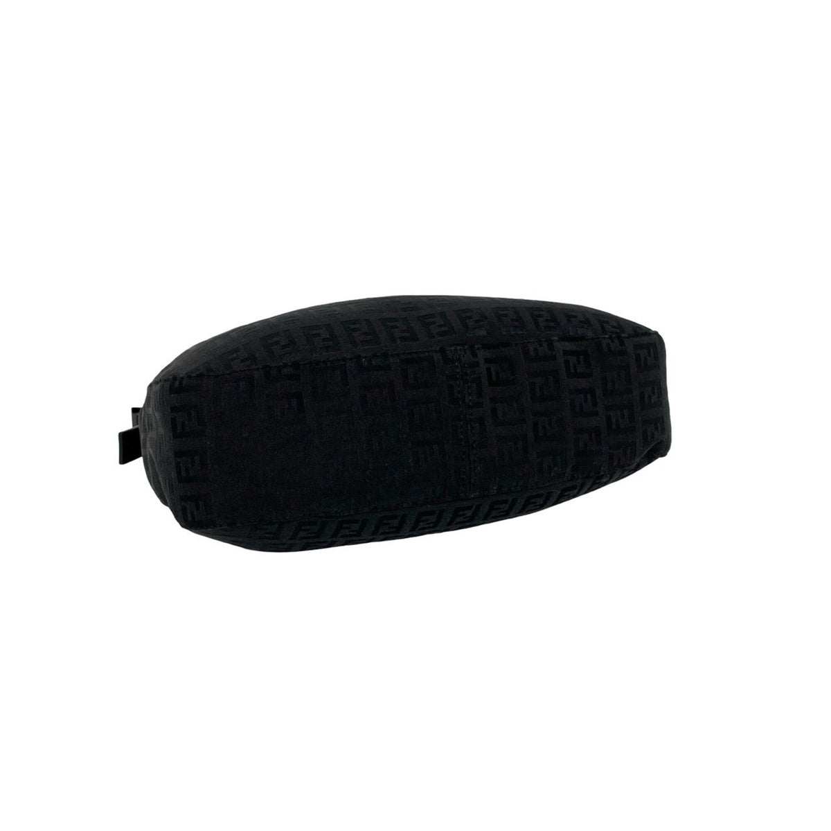 Fendi Black Canvas Leather Shoulder Bag (Pre-Owned)