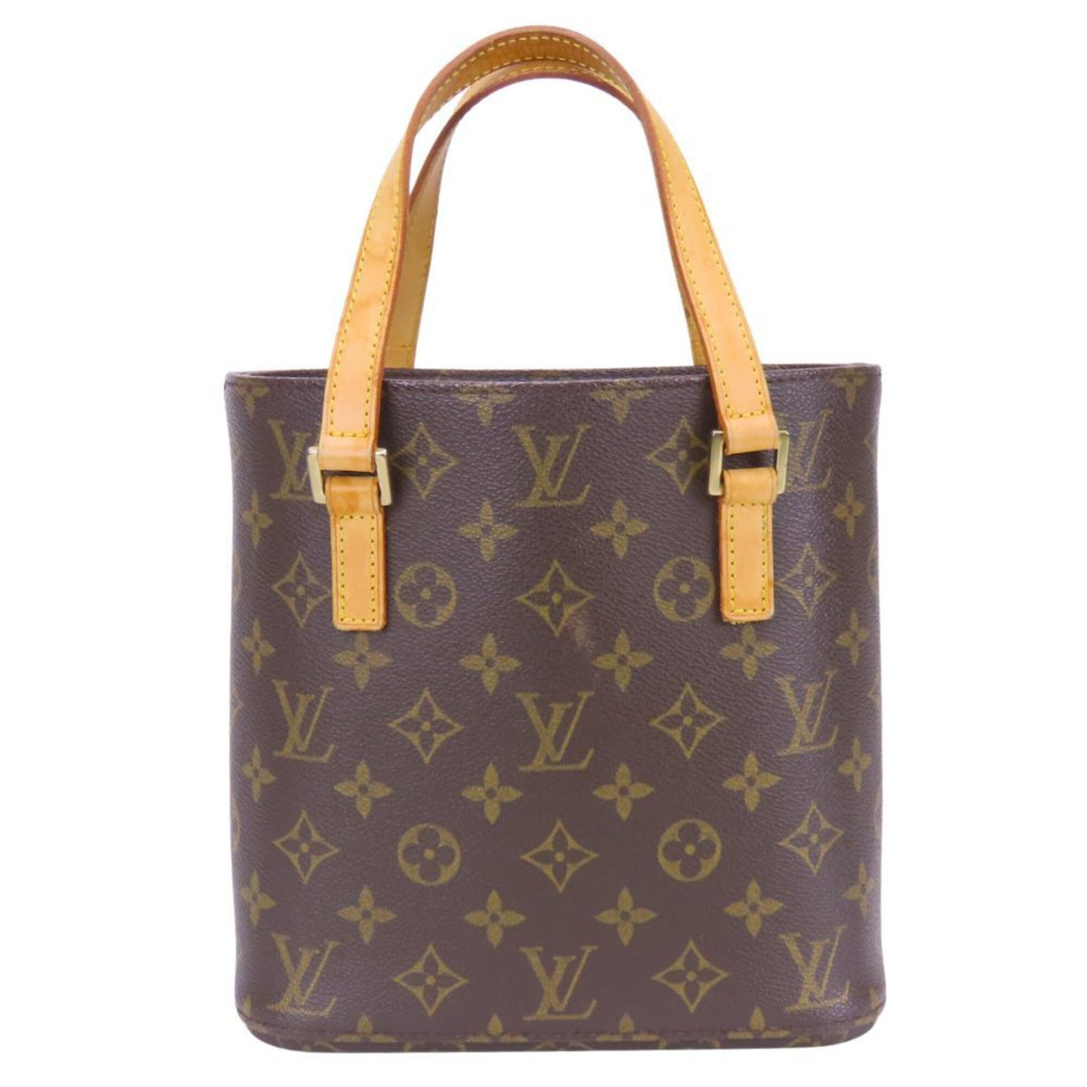 Louis Vuitton Brown Monogram Leather Handbag (Pre-Owned)
