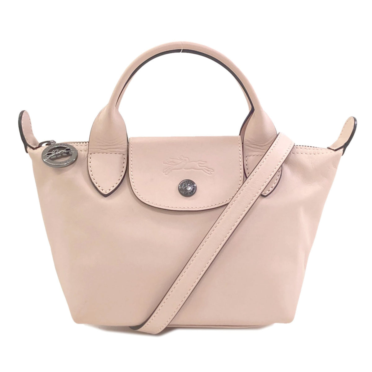 Longchamp Pink Leather Handbag (Pre-Owned)