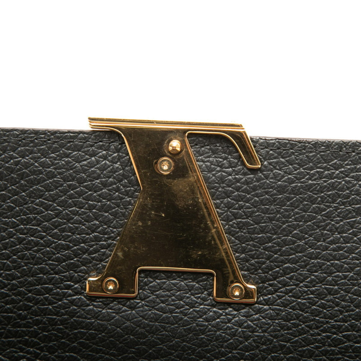 Louis Vuitton Black Noir Leather Long Wallet (Bi-Fold) (Pre-Owned)