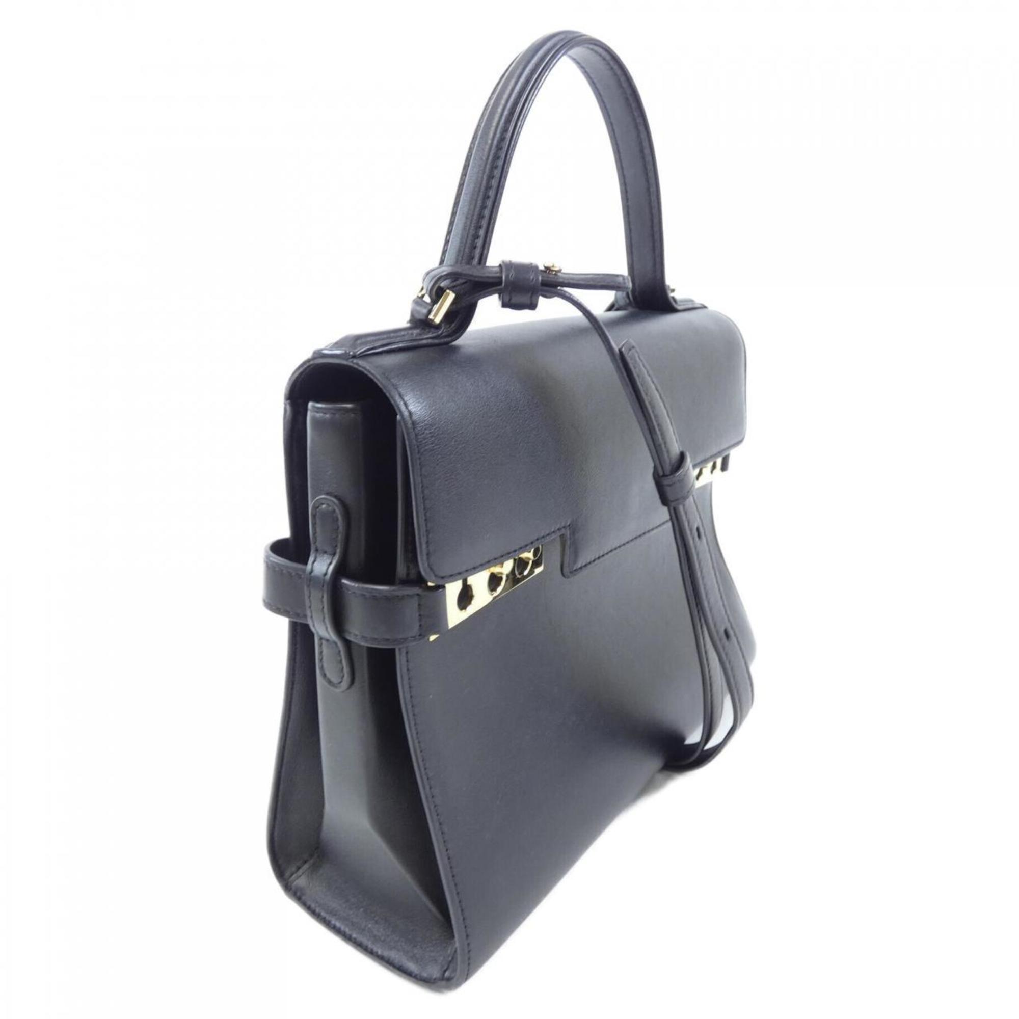Delvaux Black Handbag (Pre-Owned)