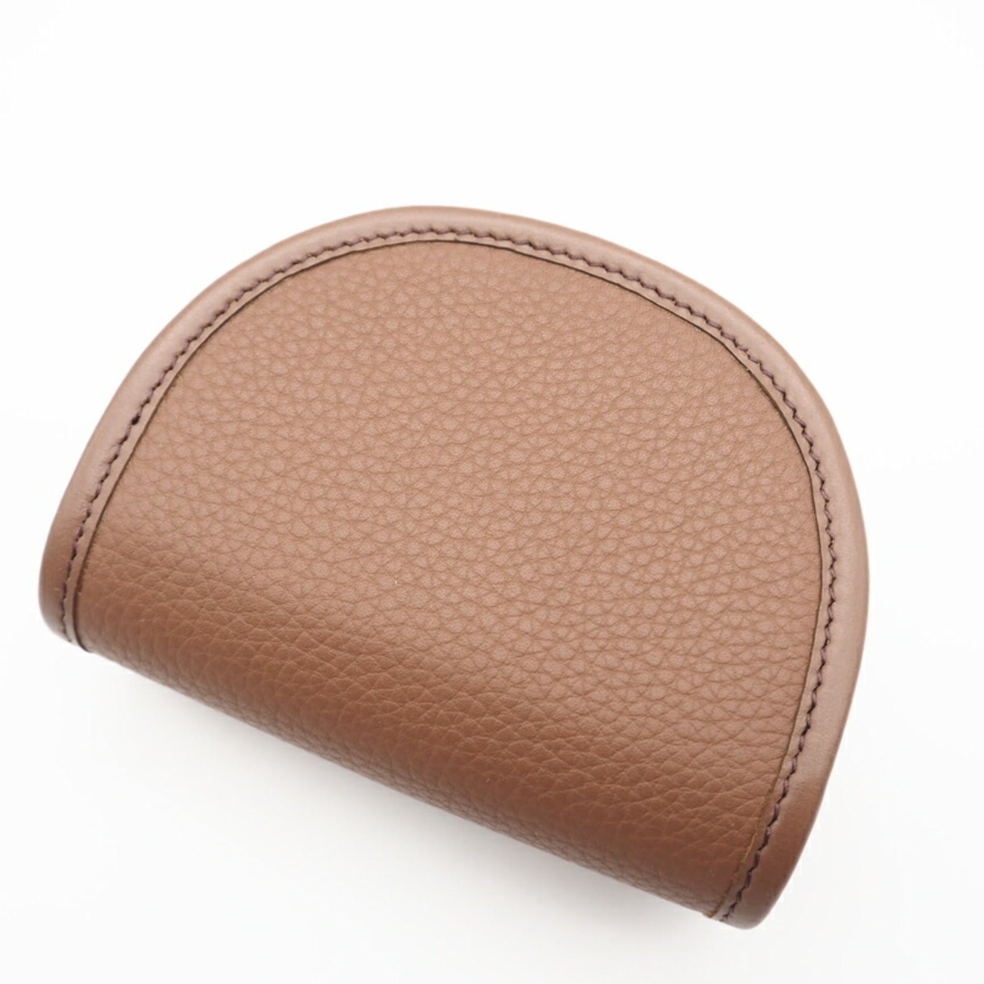 Christian Dior Brown Leather Coin Purse/Coin Case (Pre-Owned)