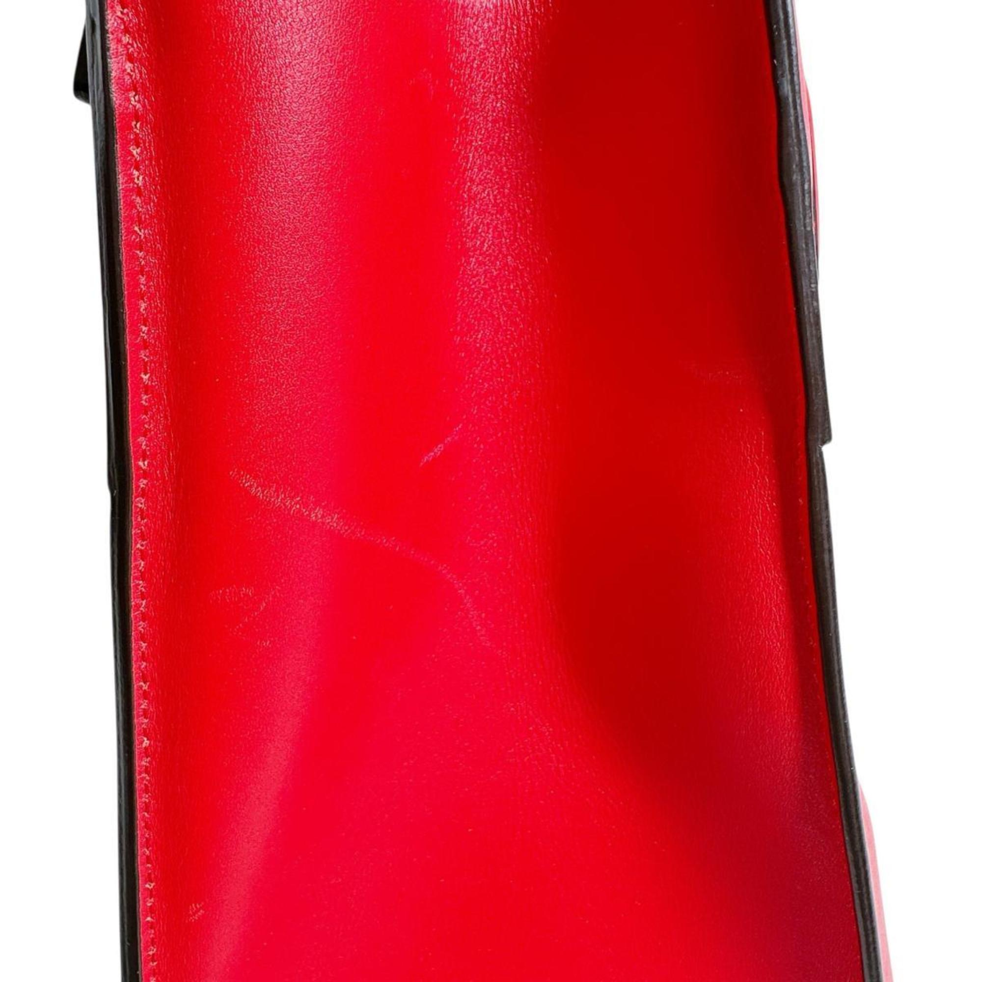 Louis Vuitton Red Color Leather Handbag (Pre-Owned)