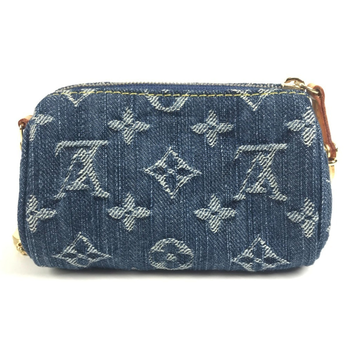 Louis Vuitton Monogram Denim Blue Monogram Denim Coin Purse/Coin Case (Pre-Owned)