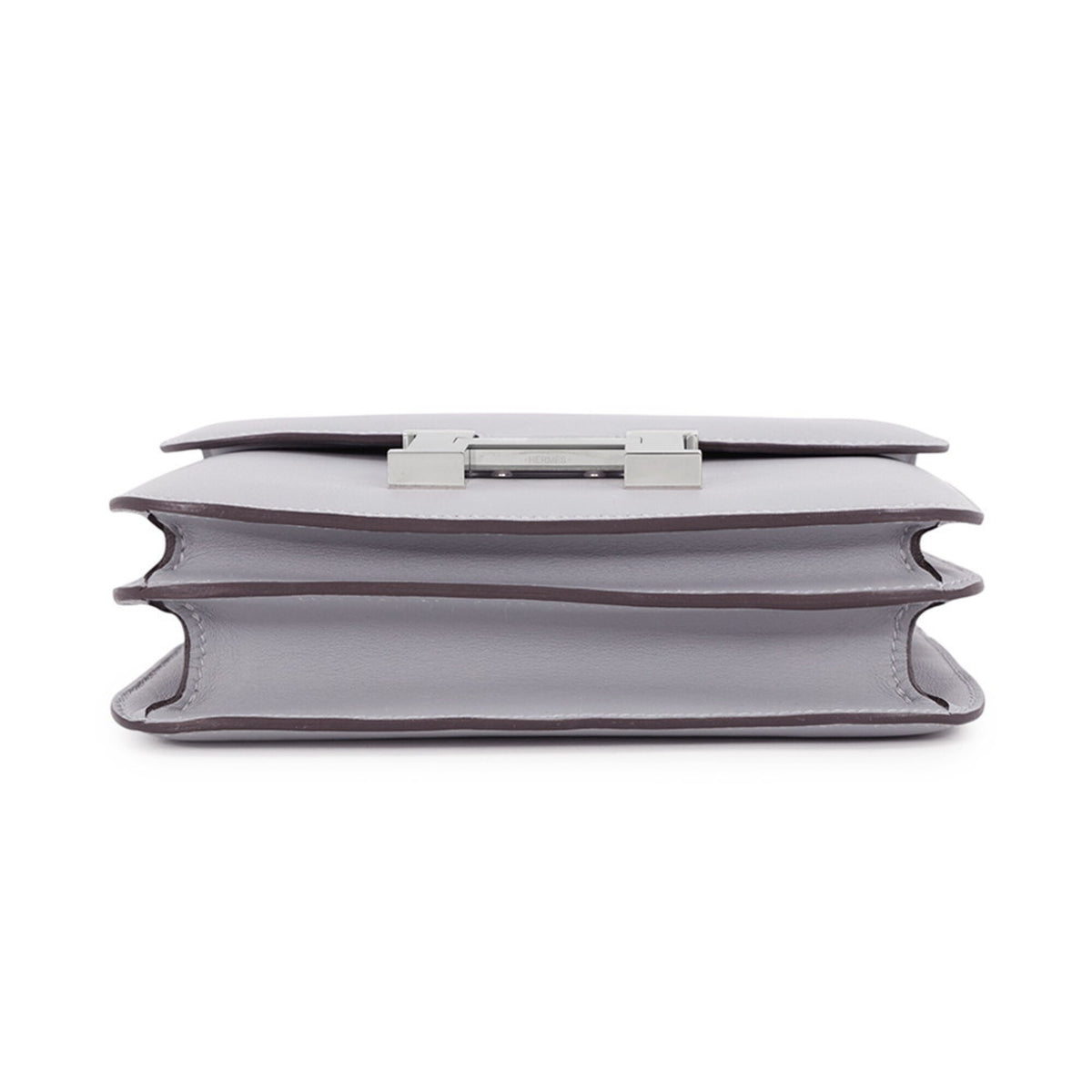 Hermes Constance Silver Swift Leather Handbag Shoulder Bag (Pre-Owned)