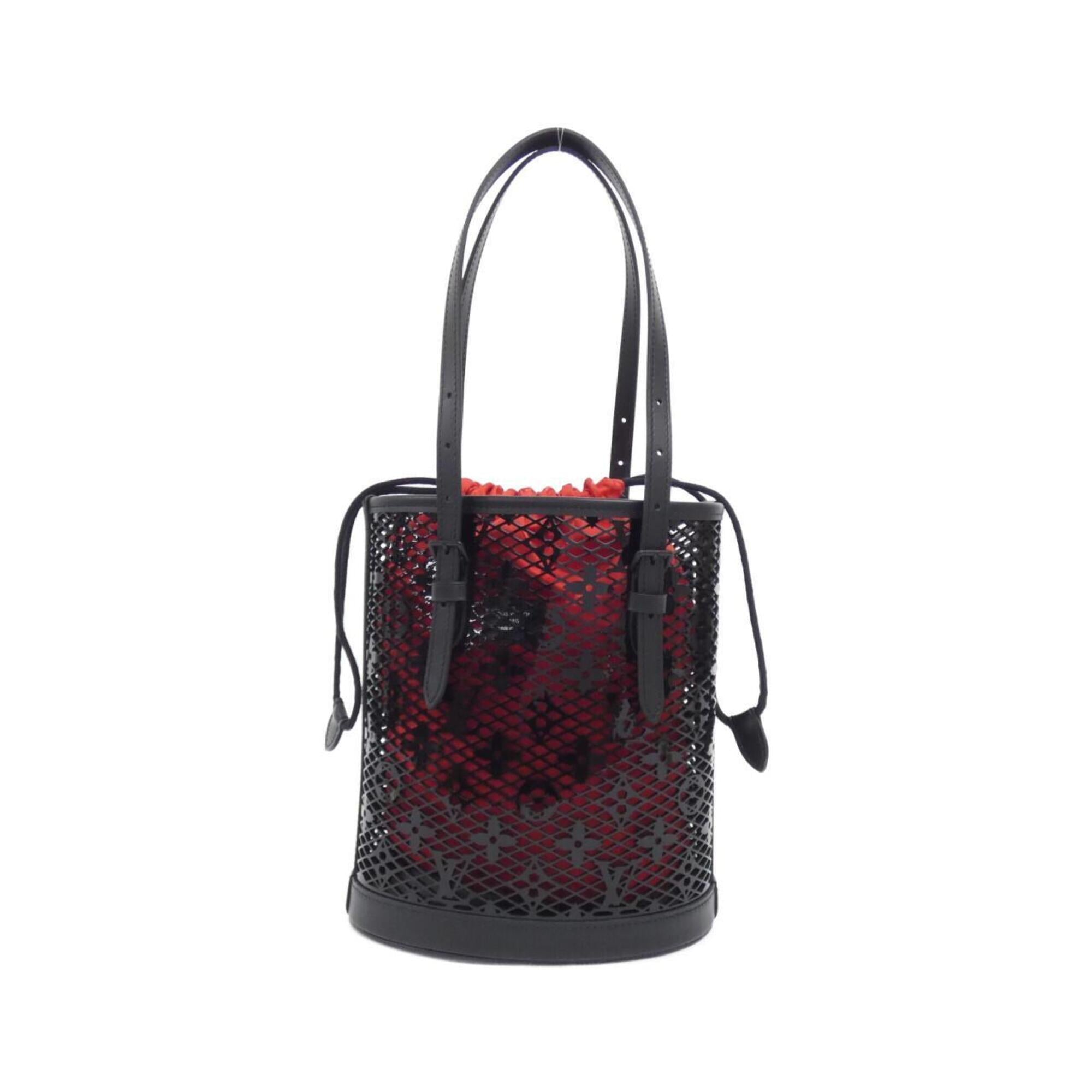 Louis Vuitton Black Leather Pouch Shoulder Bag (Pre-Owned)