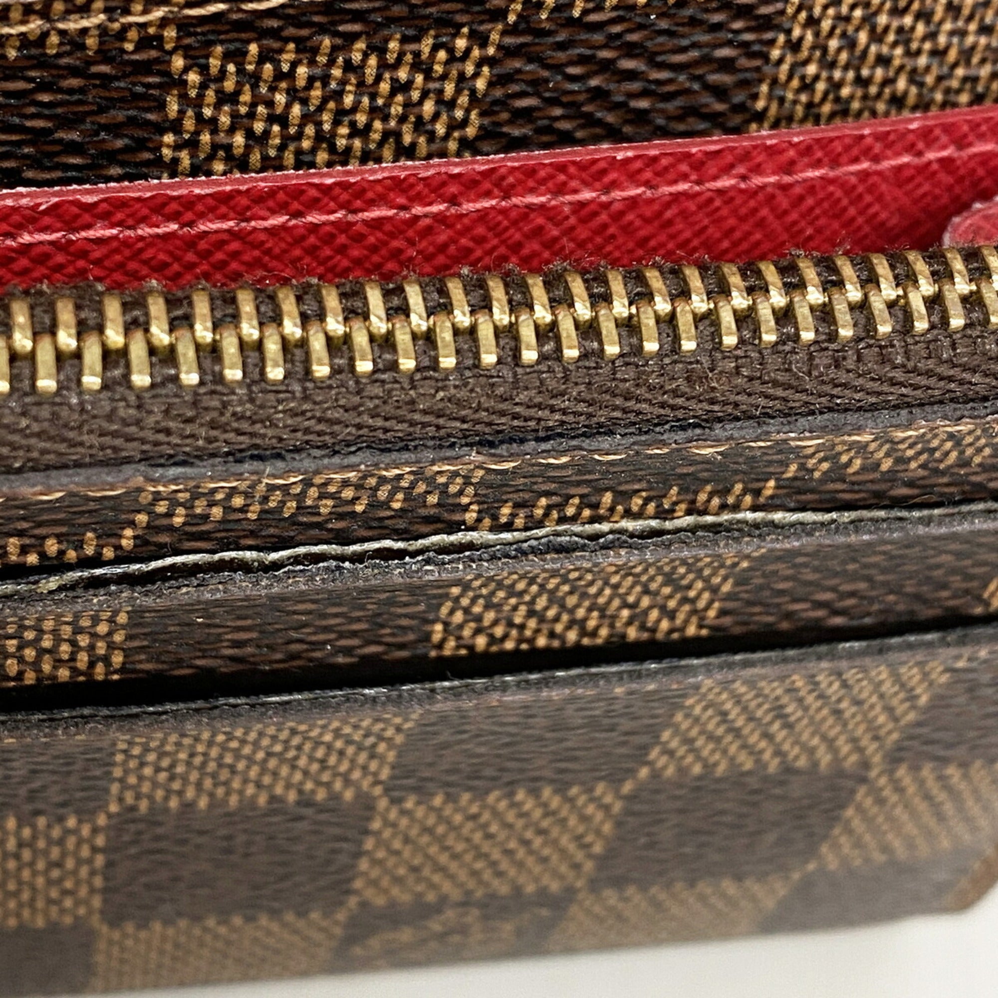 Louis Vuitton Ebene Rouge Long Wallet (Bi-Fold) (Pre-Owned)
