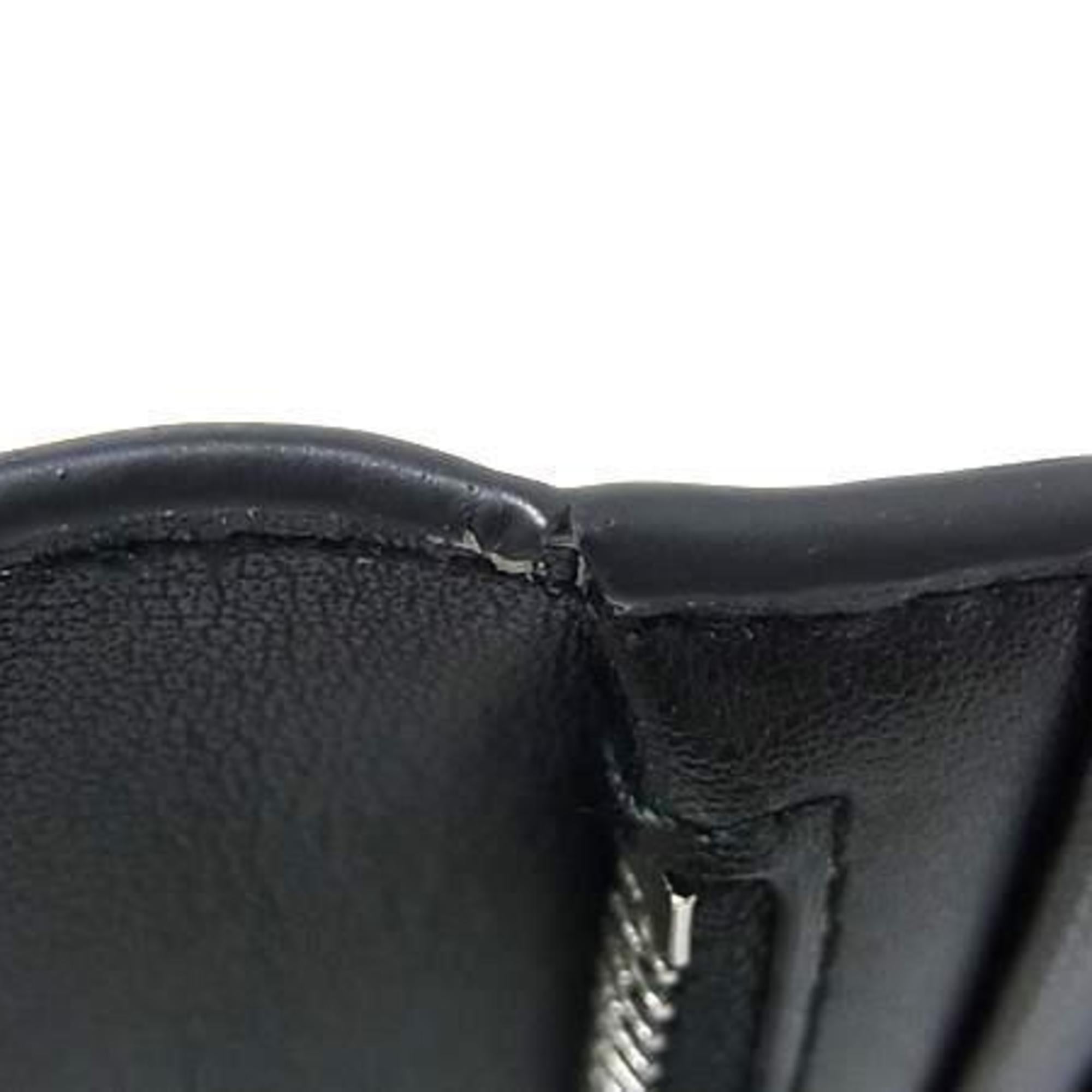 Bally Black Leather Long Wallet (Bi-Fold) (Pre-Owned)