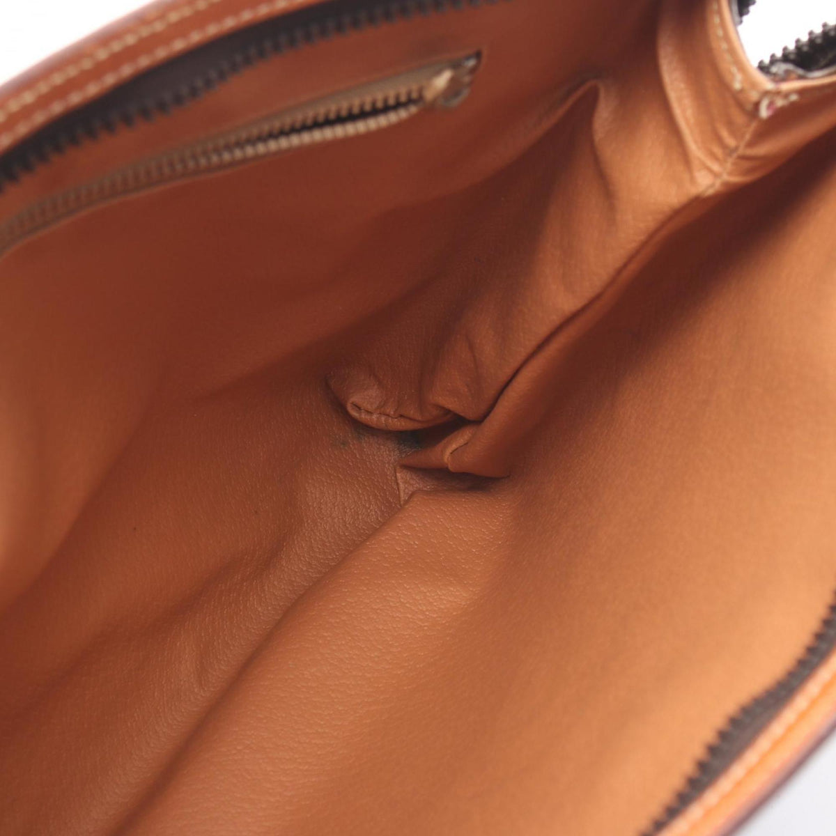 Celine Brown Coated Canvas Leather Clutch Bag Handbag (Pre-Owned)
