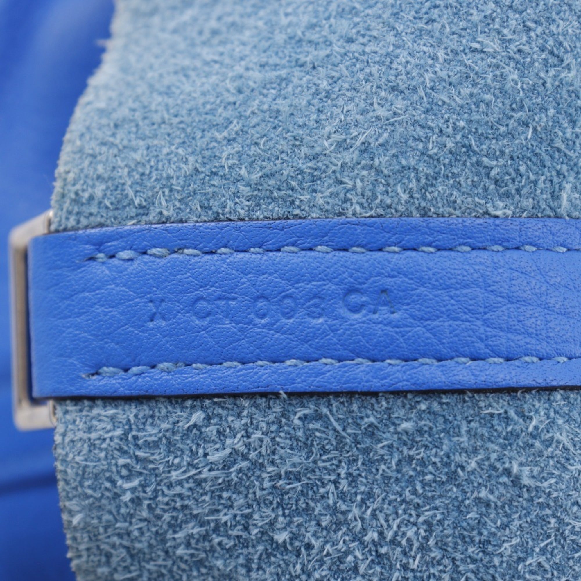 Hermes Picotin Blue Hydra Taurillon Clemence Leather Handbag (Pre-Owned)