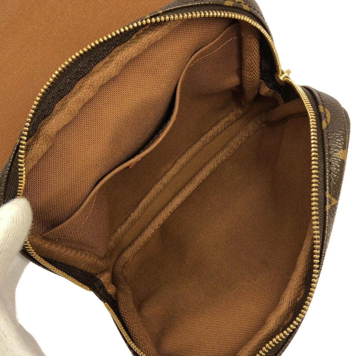 Louis Vuitton Marron Monogram Coated Canvas Shoulder Bag (Pre-Owned)