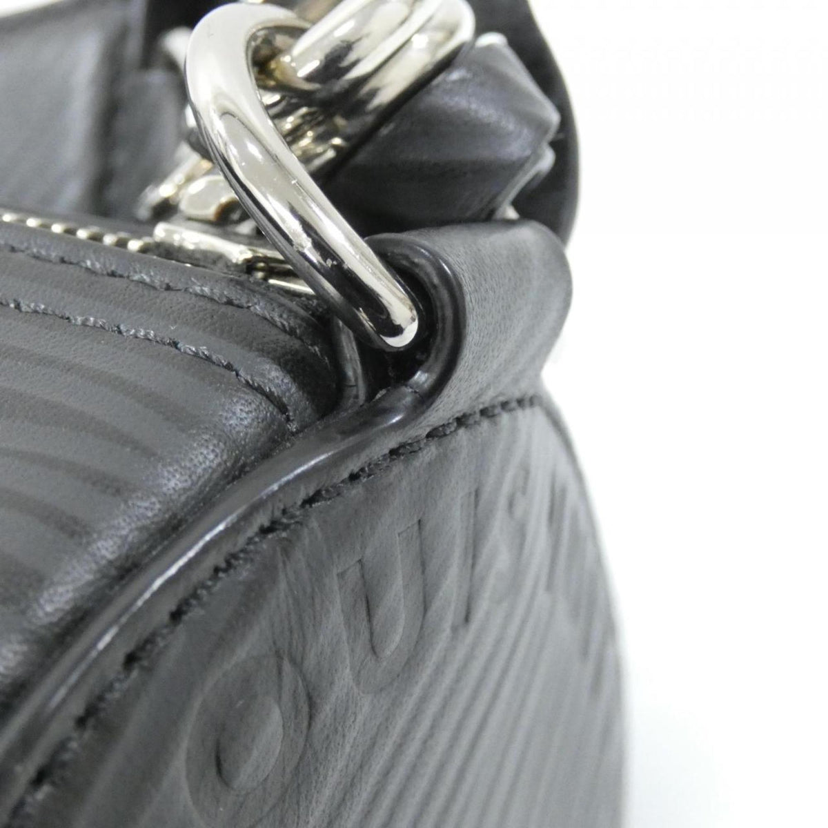 Louis Vuitton Black Leather Shoulder Bag (Pre-Owned)