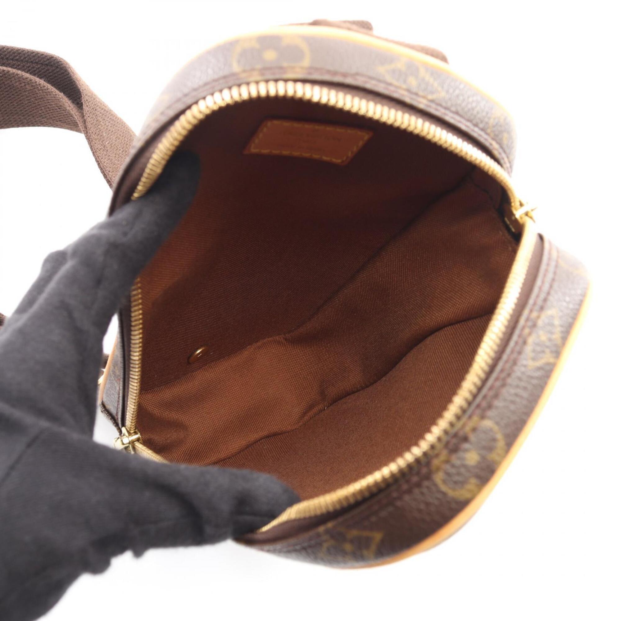 Louis Vuitton Brown Monogram Coated Canvas Leather Fanny Pack Sling Bag (Pre-Owned)