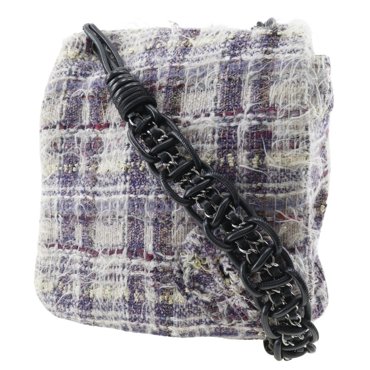 Chanel Purple Tweed Shoulder Bag (Pre-Owned)