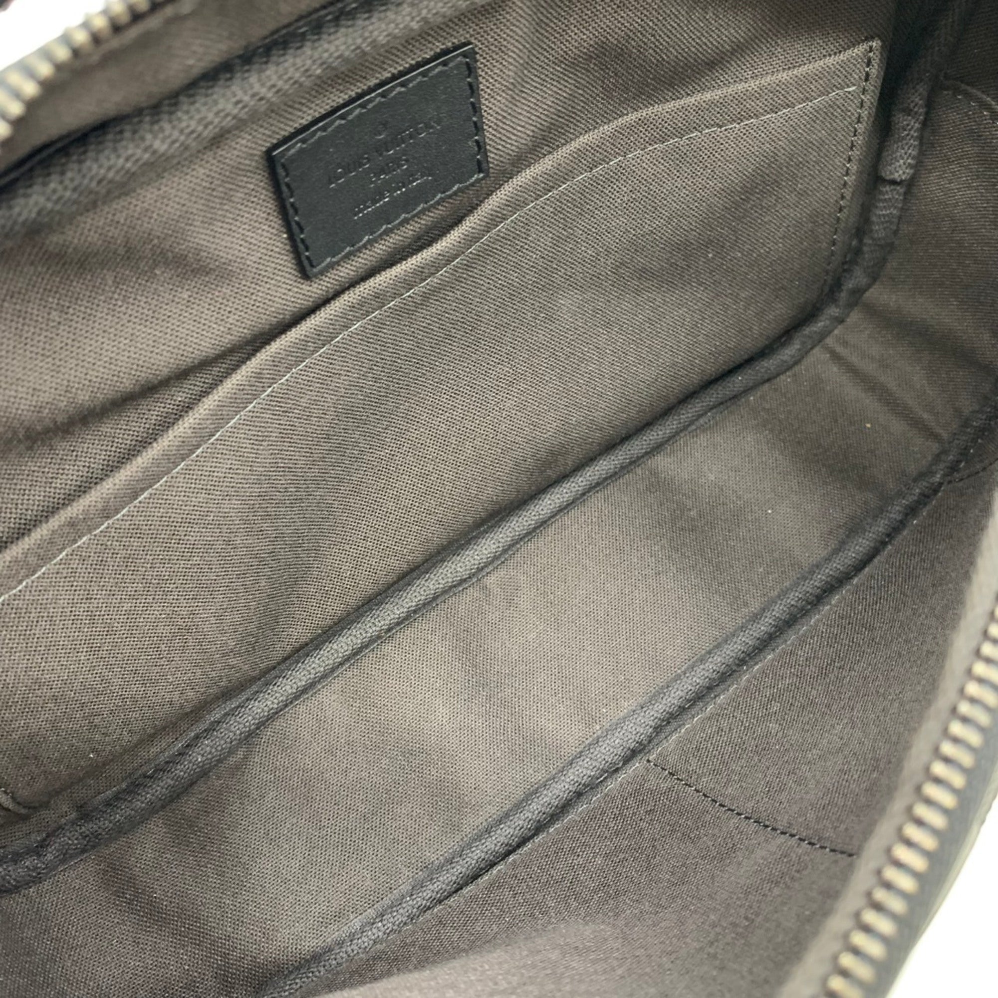 Louis Vuitton Black Leather Sling Bag (Pre-Owned)