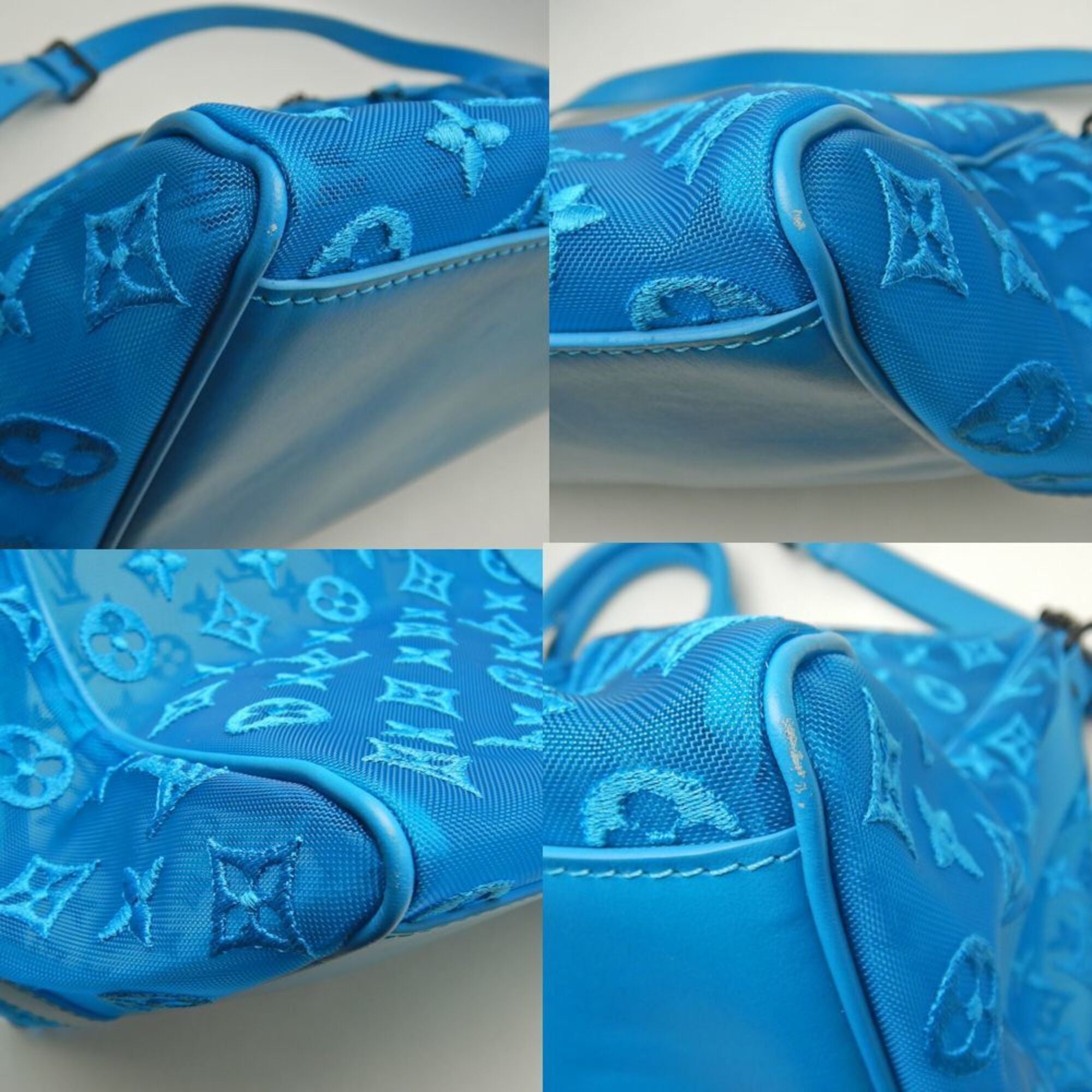 Louis Vuitton Turquoise Monogram Boston Bag (Pre-Owned)