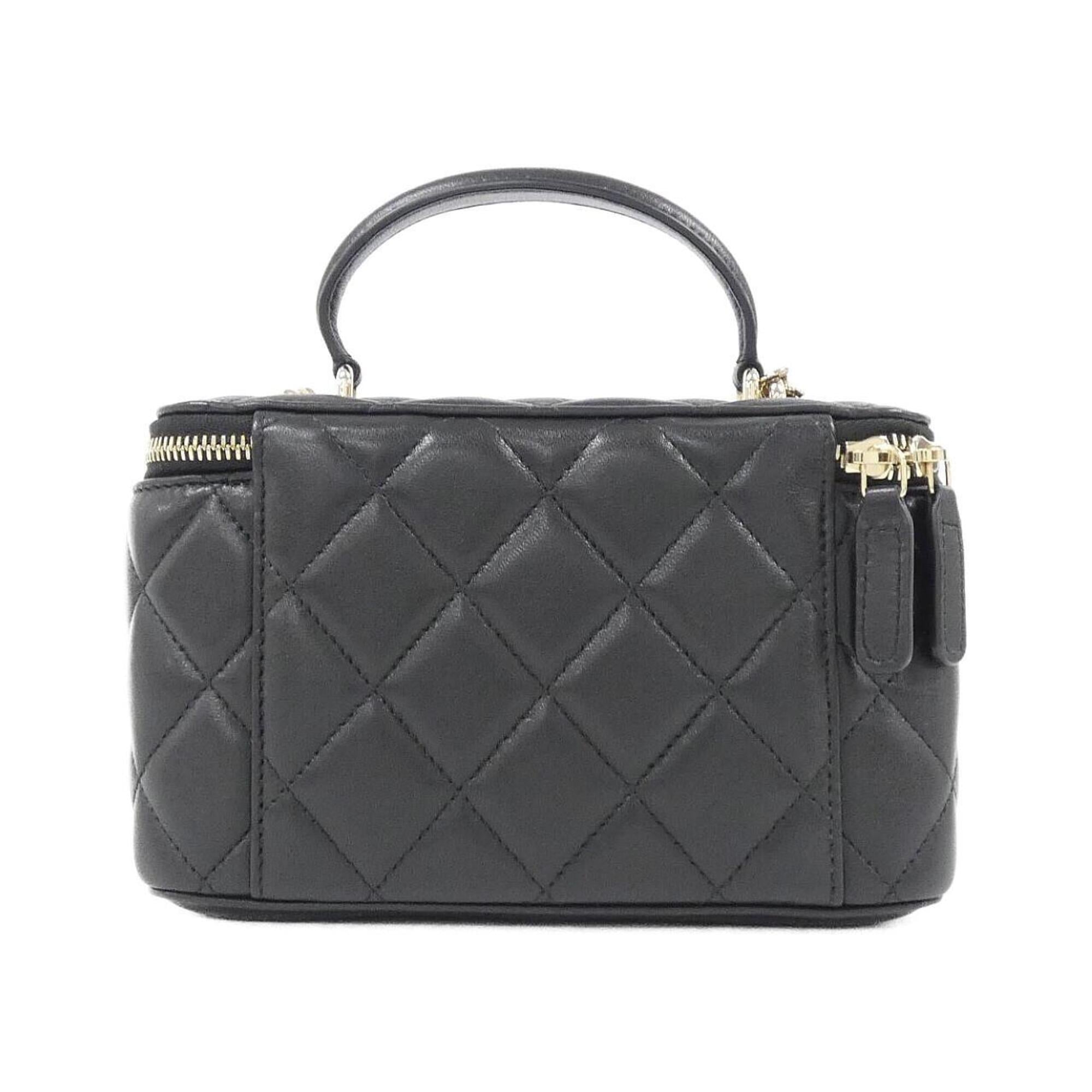 Chanel Black Leather Handbag (Pre-Owned)