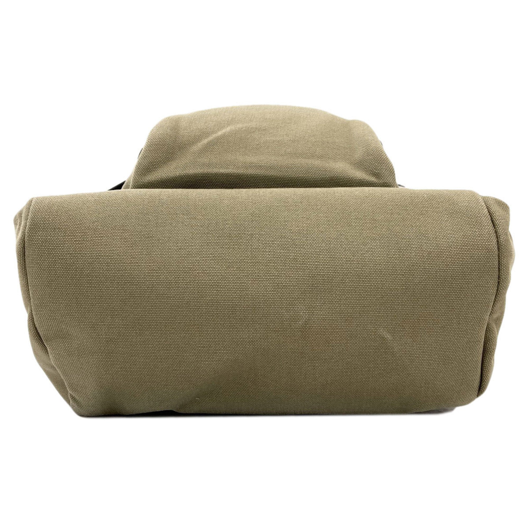 Saint Laurent Khaki Canvas Backpack (Pre-Owned)