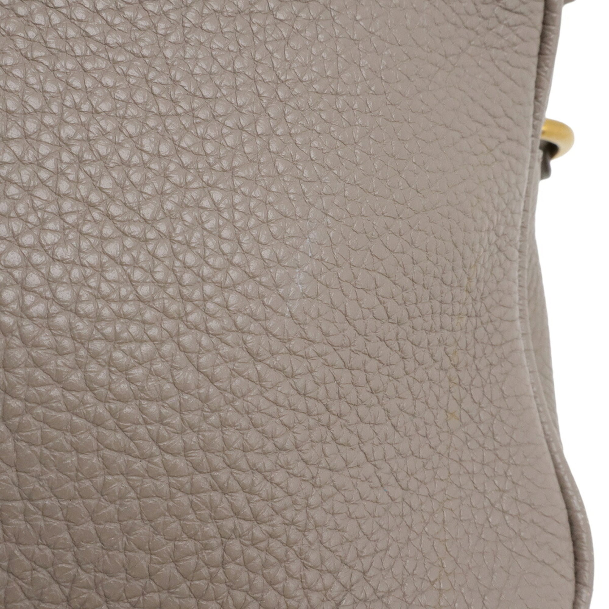 Prada Grayish Leather Pochette Shoulder Bag (Pre-Owned)