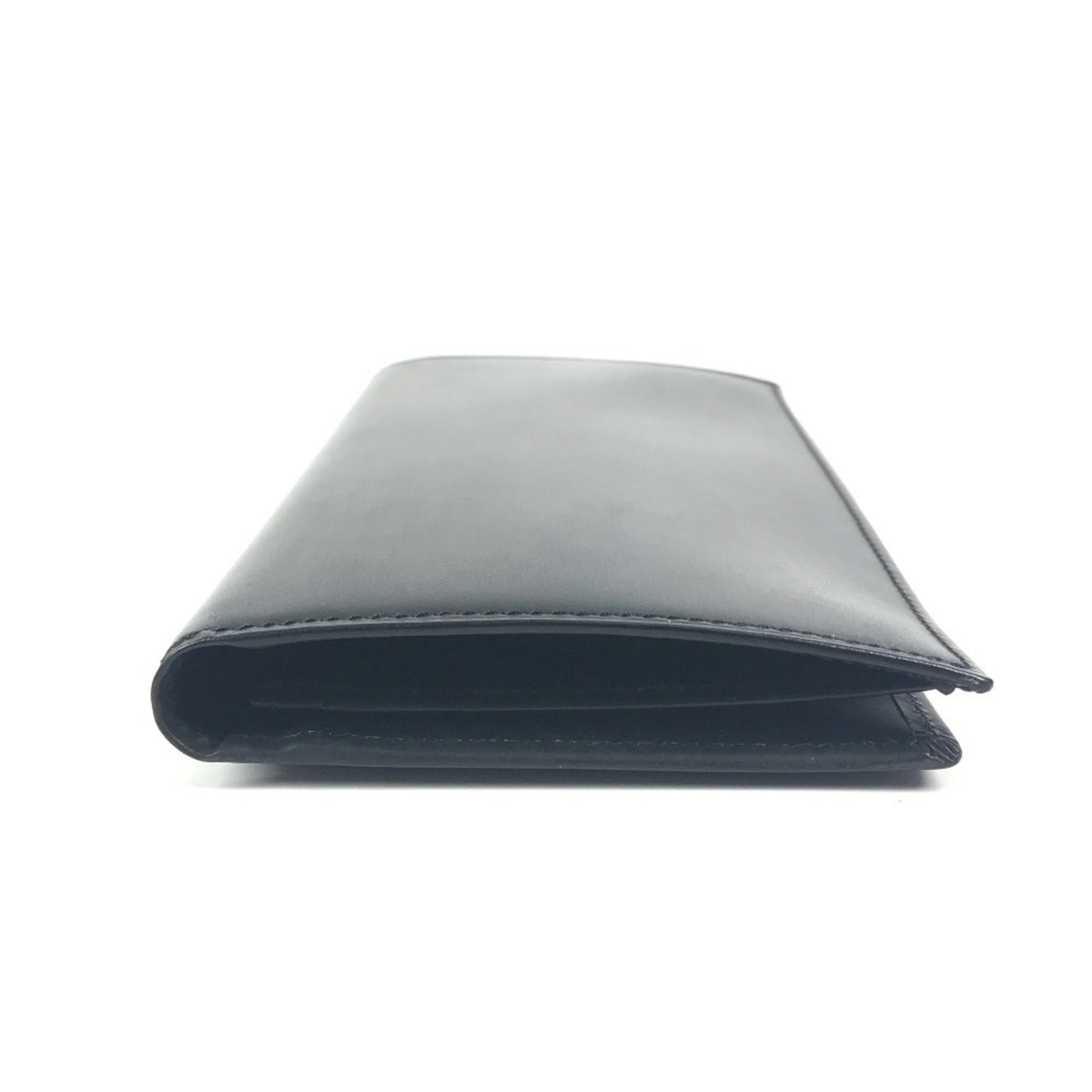Cartier Black Leather Long Wallet (Bi-Fold) (Pre-Owned)