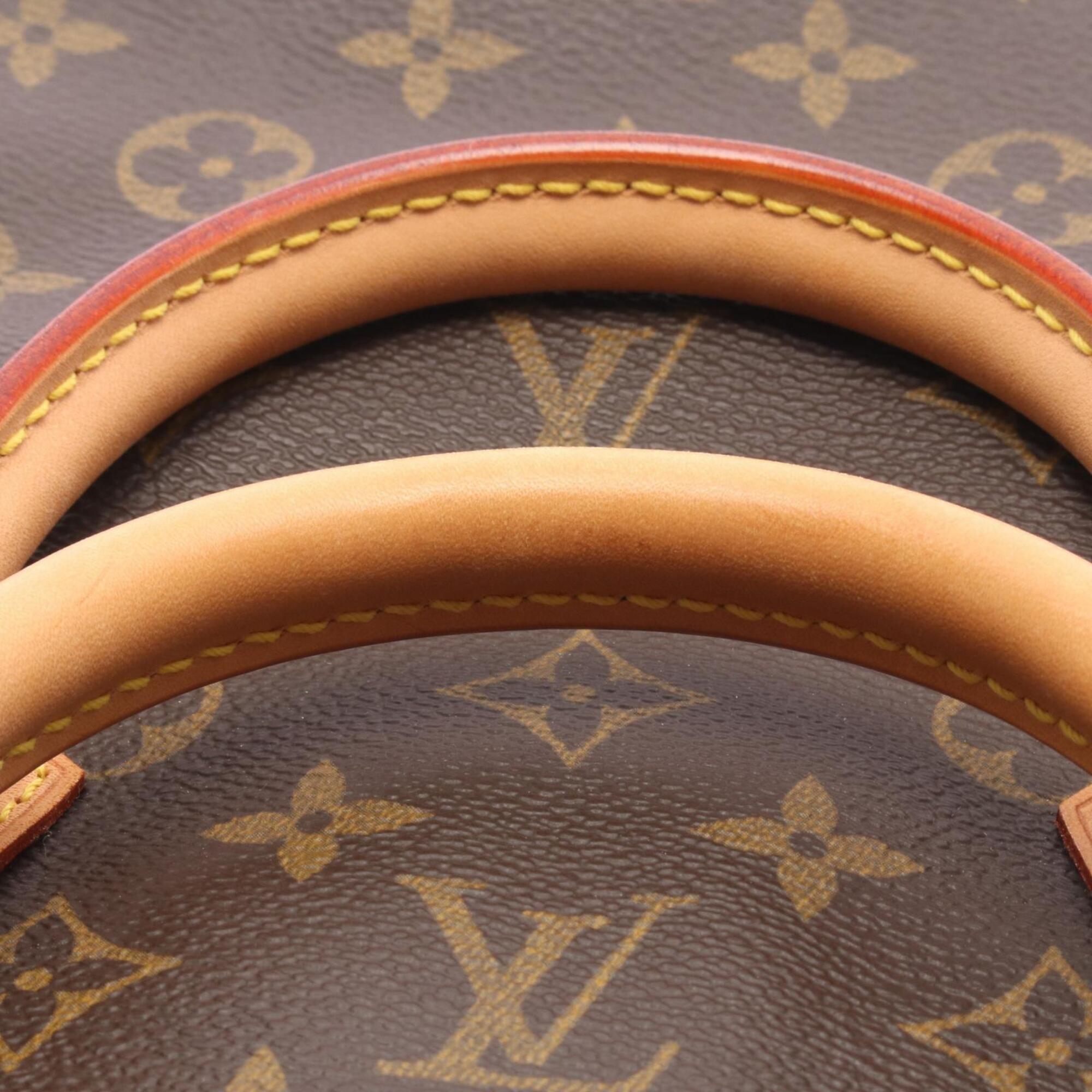 Louis Vuitton Brown Monogram Coated Canvas Leather Handbag (Pre-Owned)