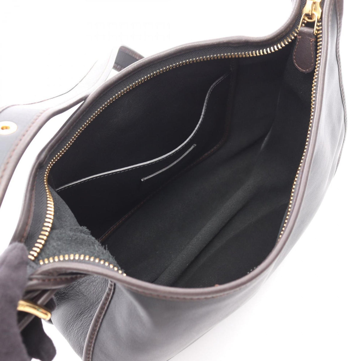 Loewe Black Brown Leather Shoulder Bag (Pre-Owned)