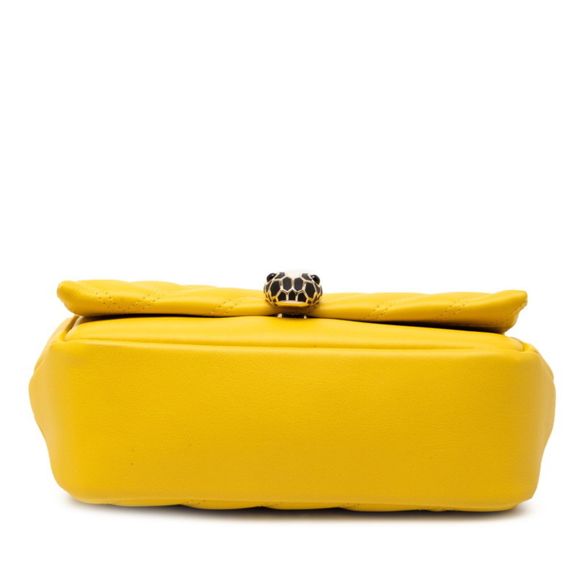 Bvlgari Yellow Leather Shoulder Bag (Pre-Owned)