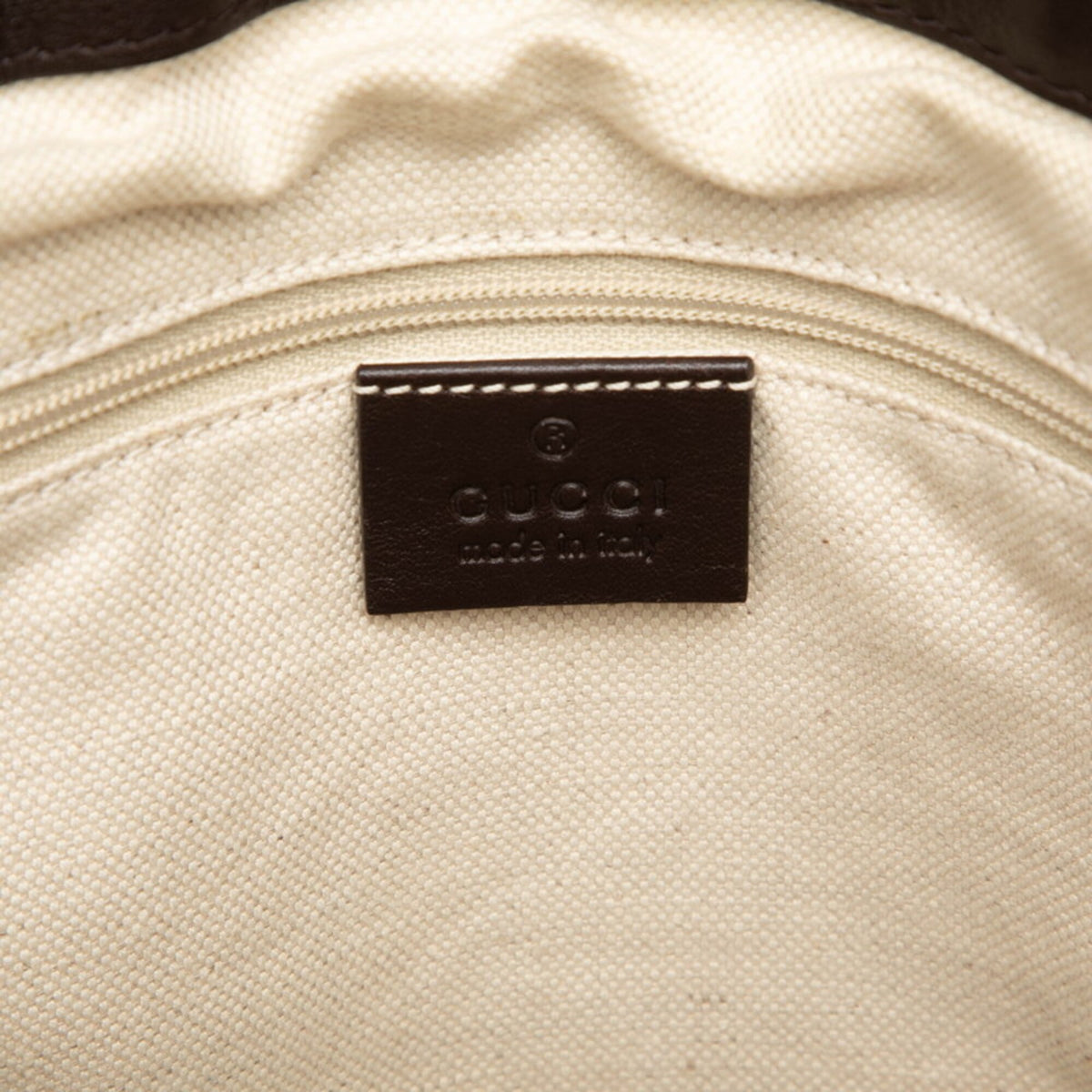 Gucci Sukey Brown Leather Handbag Shoulder Bag (Pre-Owned)